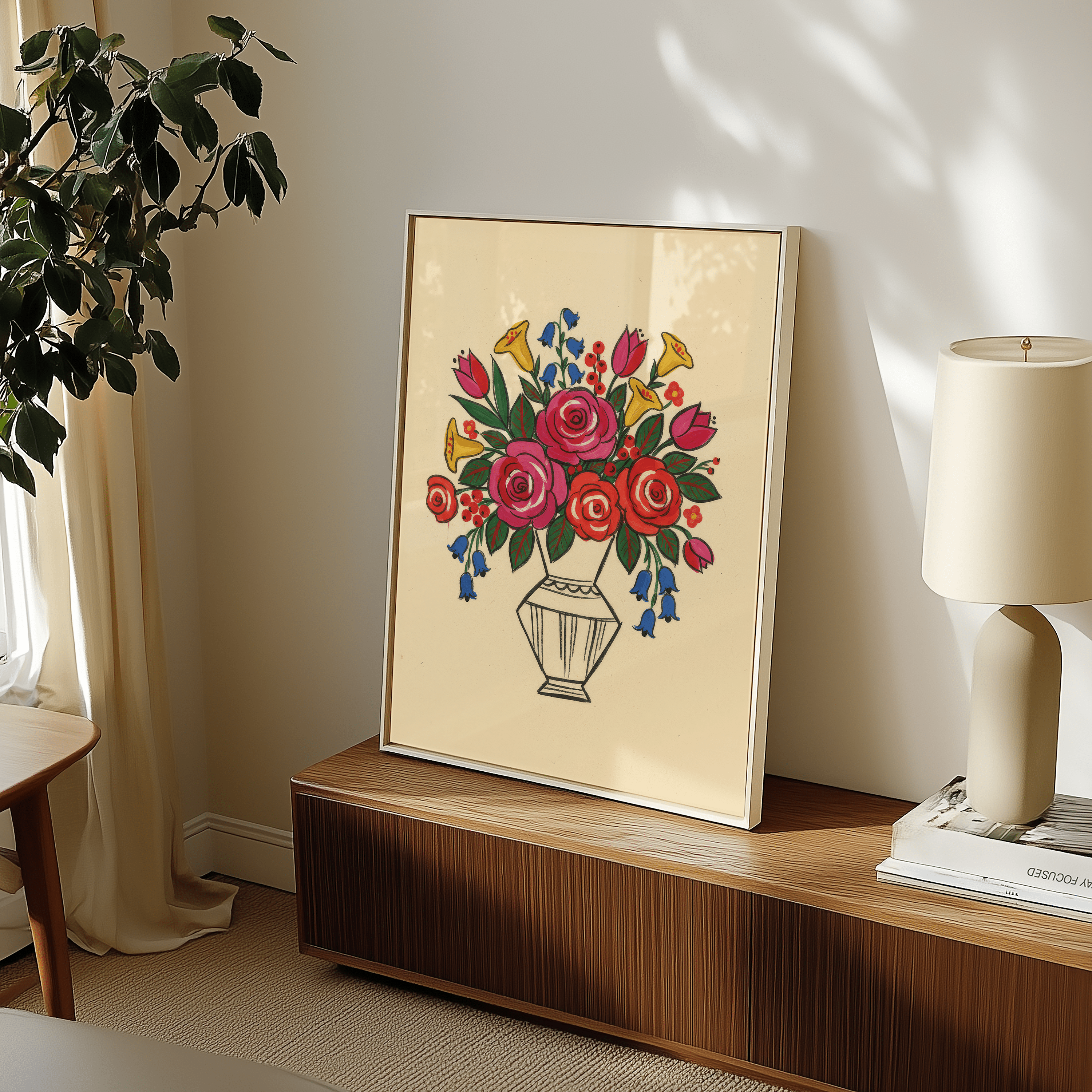 The Folk Bouquet Series | Wall Prints – The Good Paper Club