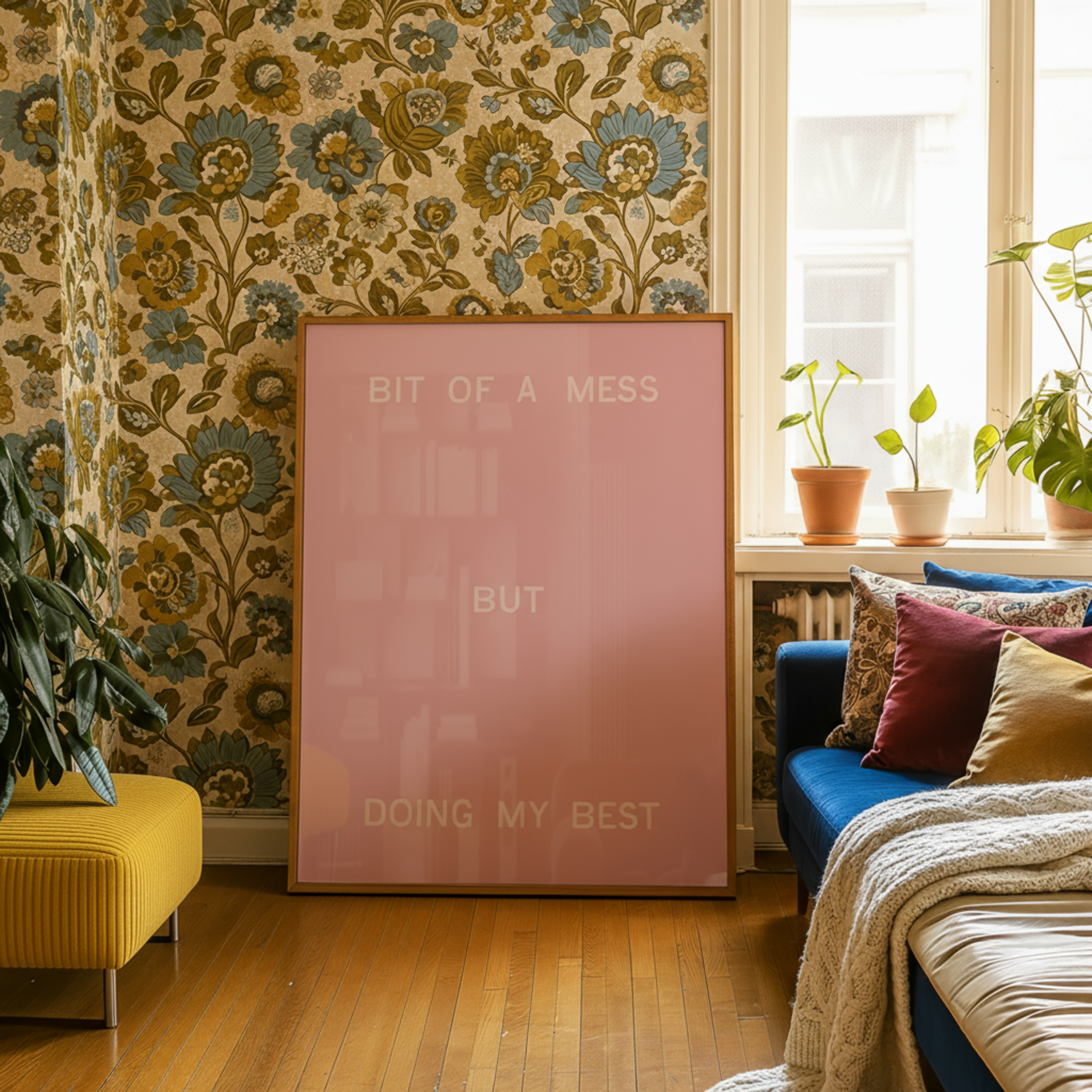 Bit Of A Mess, But Doing My Best | Wall Print