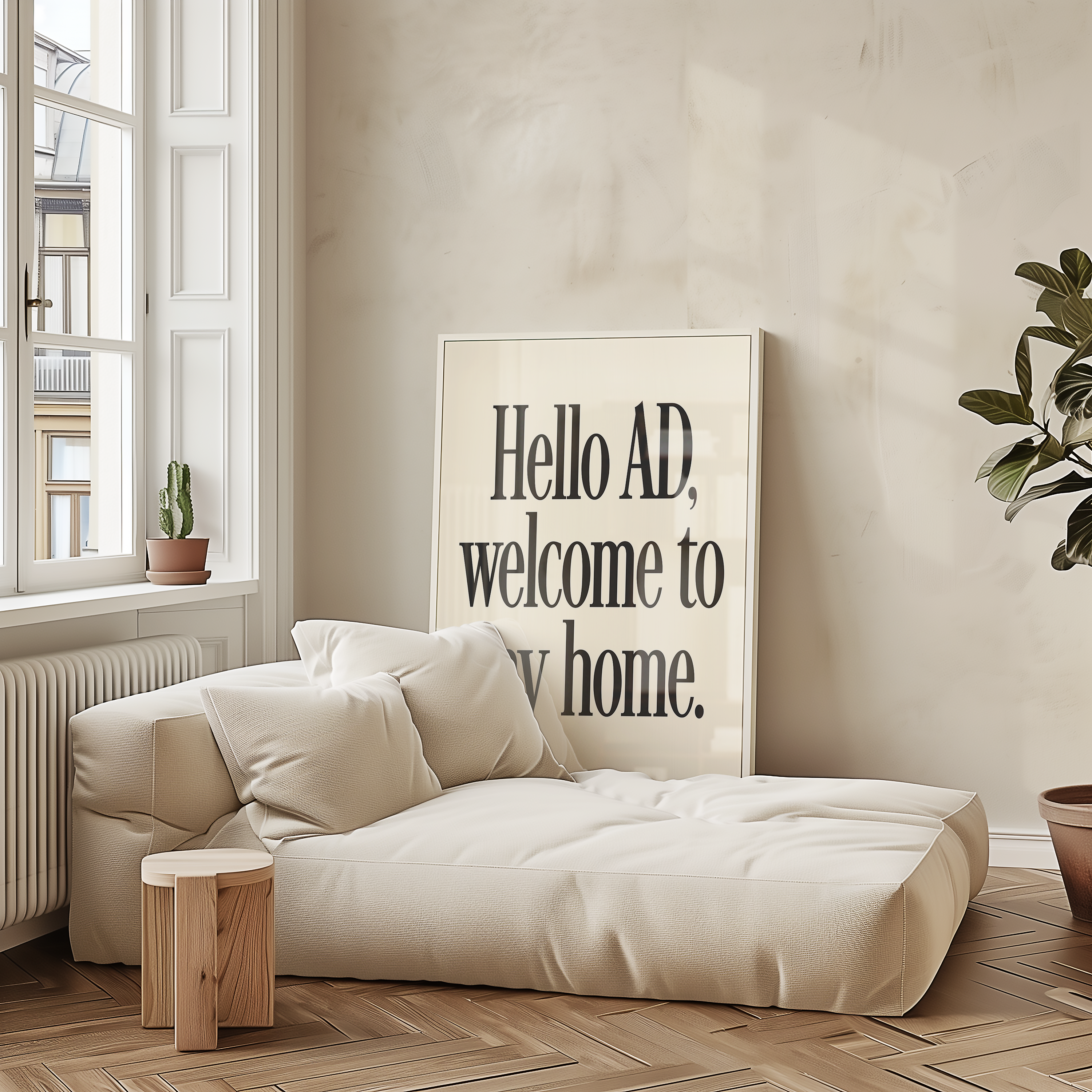 Hello AD, Welcome To My Home | Wall Print