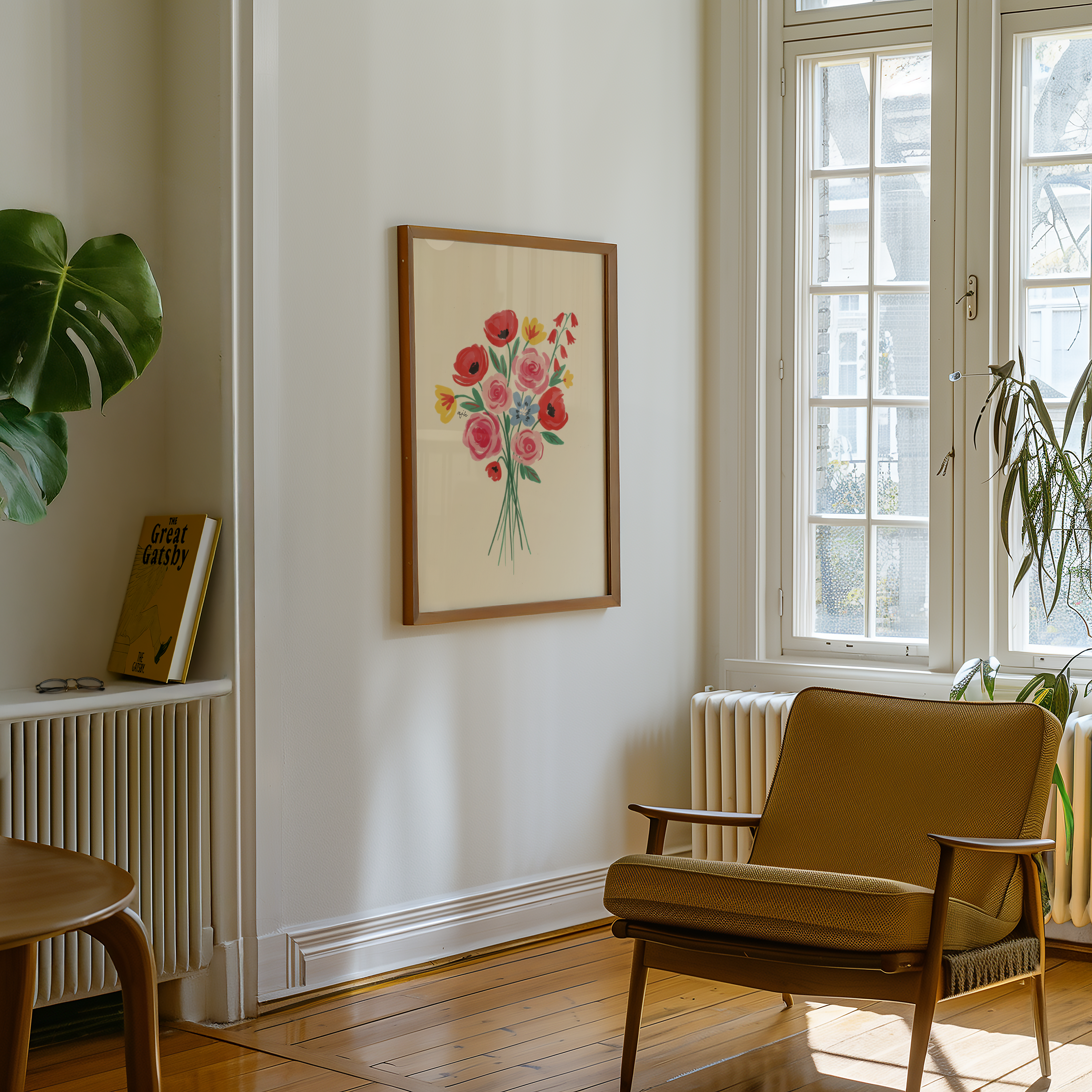 Floral Study No. 2 | “Poppies and Roses” | Wall Print