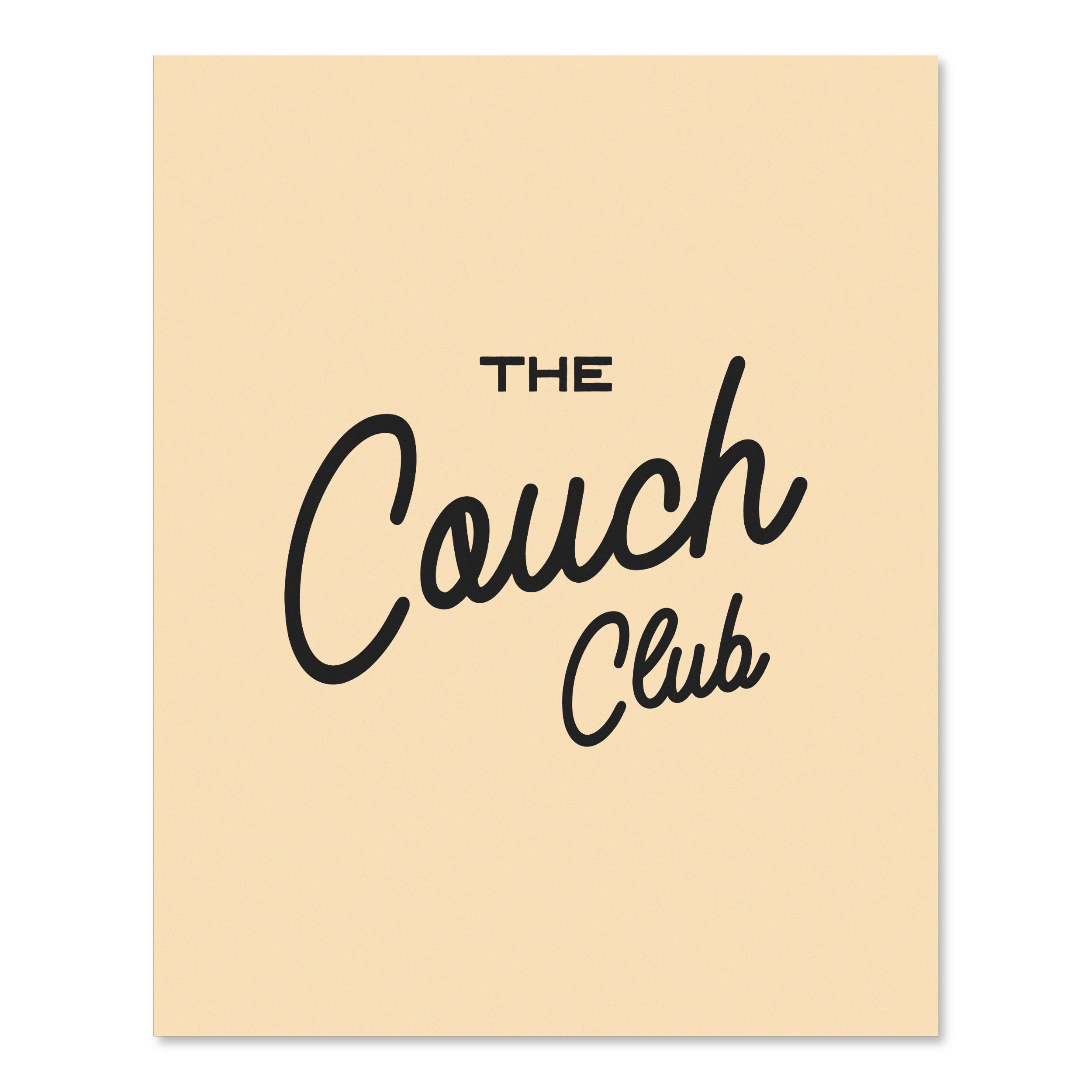 The Couch Club | Wall Print