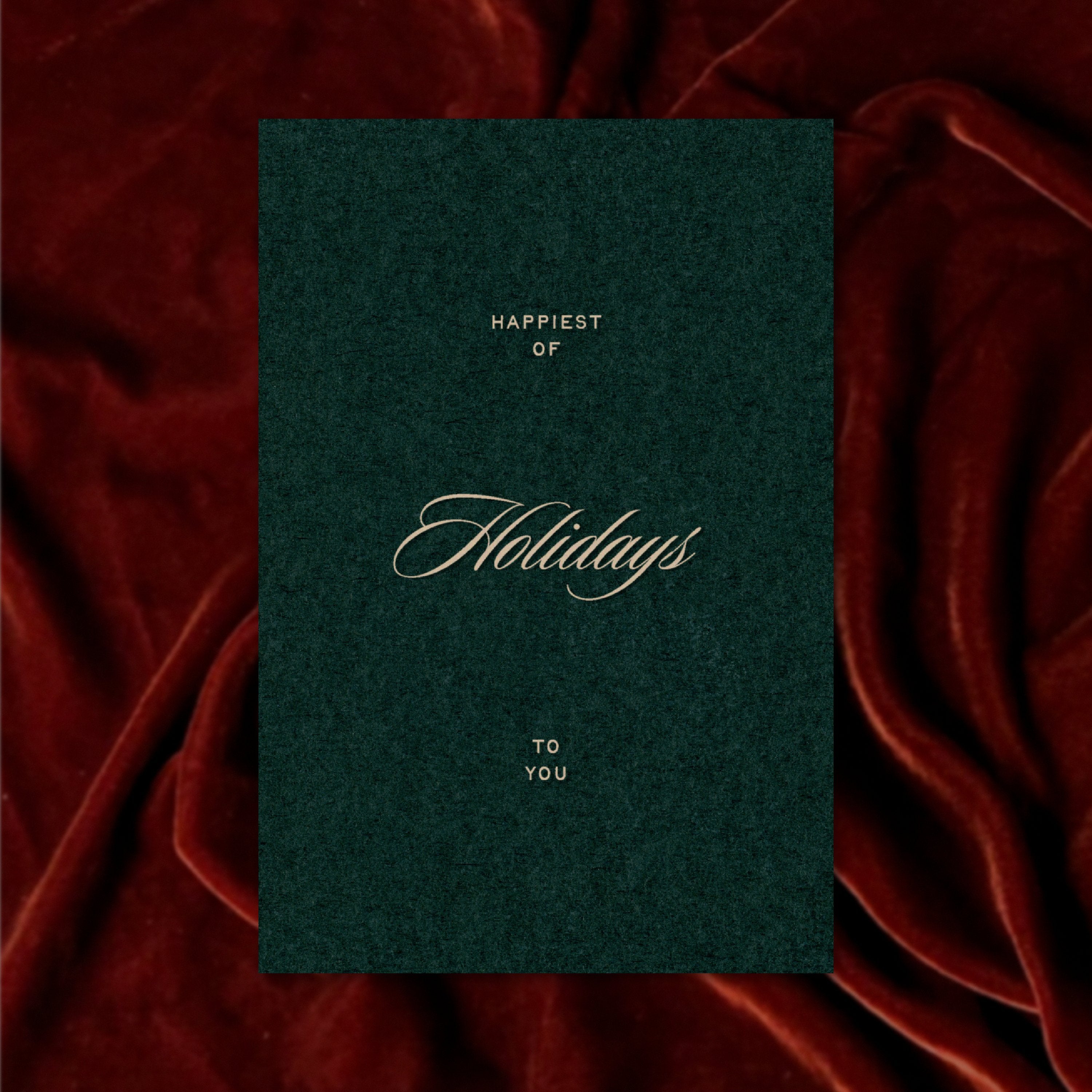 Happy Holidays Cards | Pack of 10