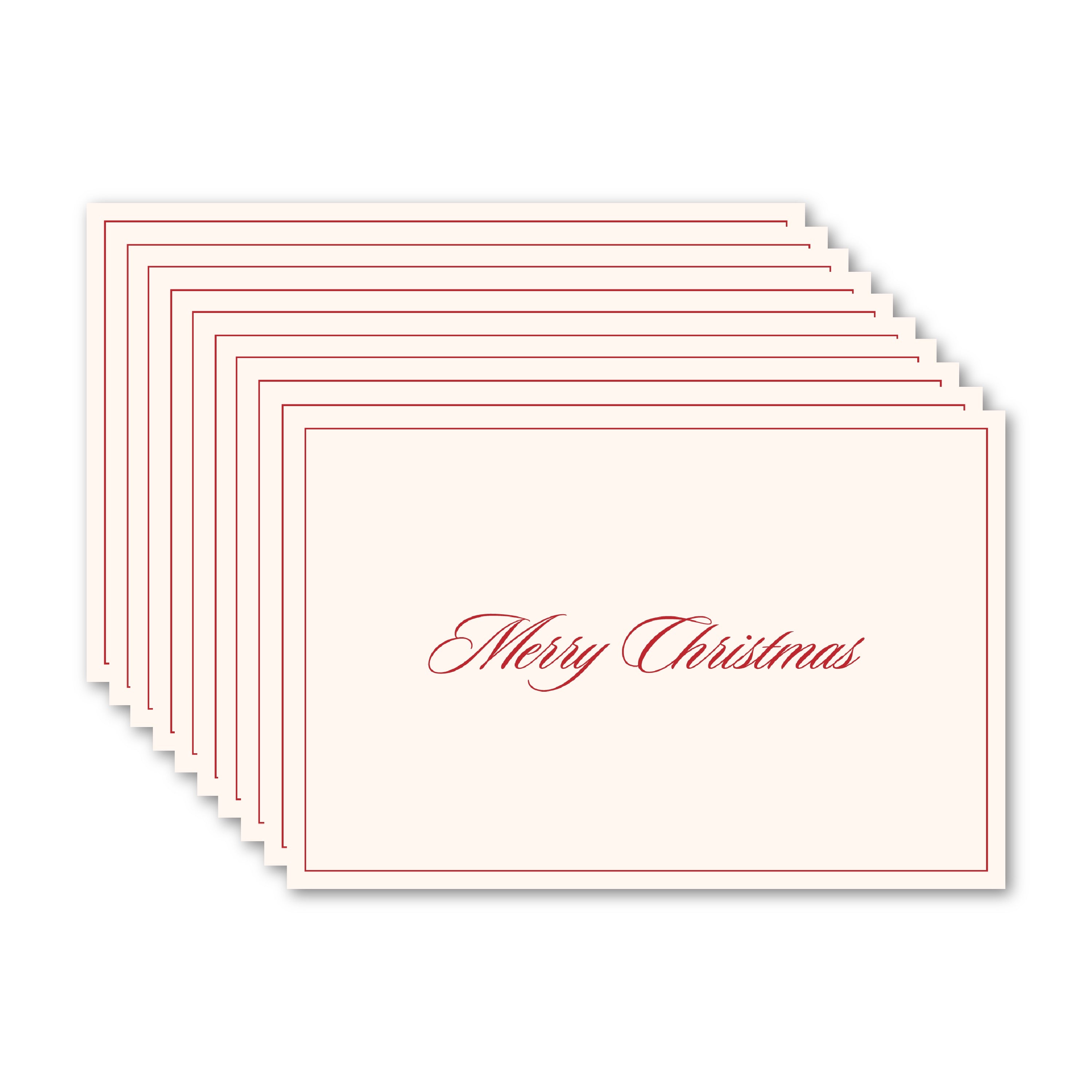 Merry Christmas | Pack of 10 Holiday Cards