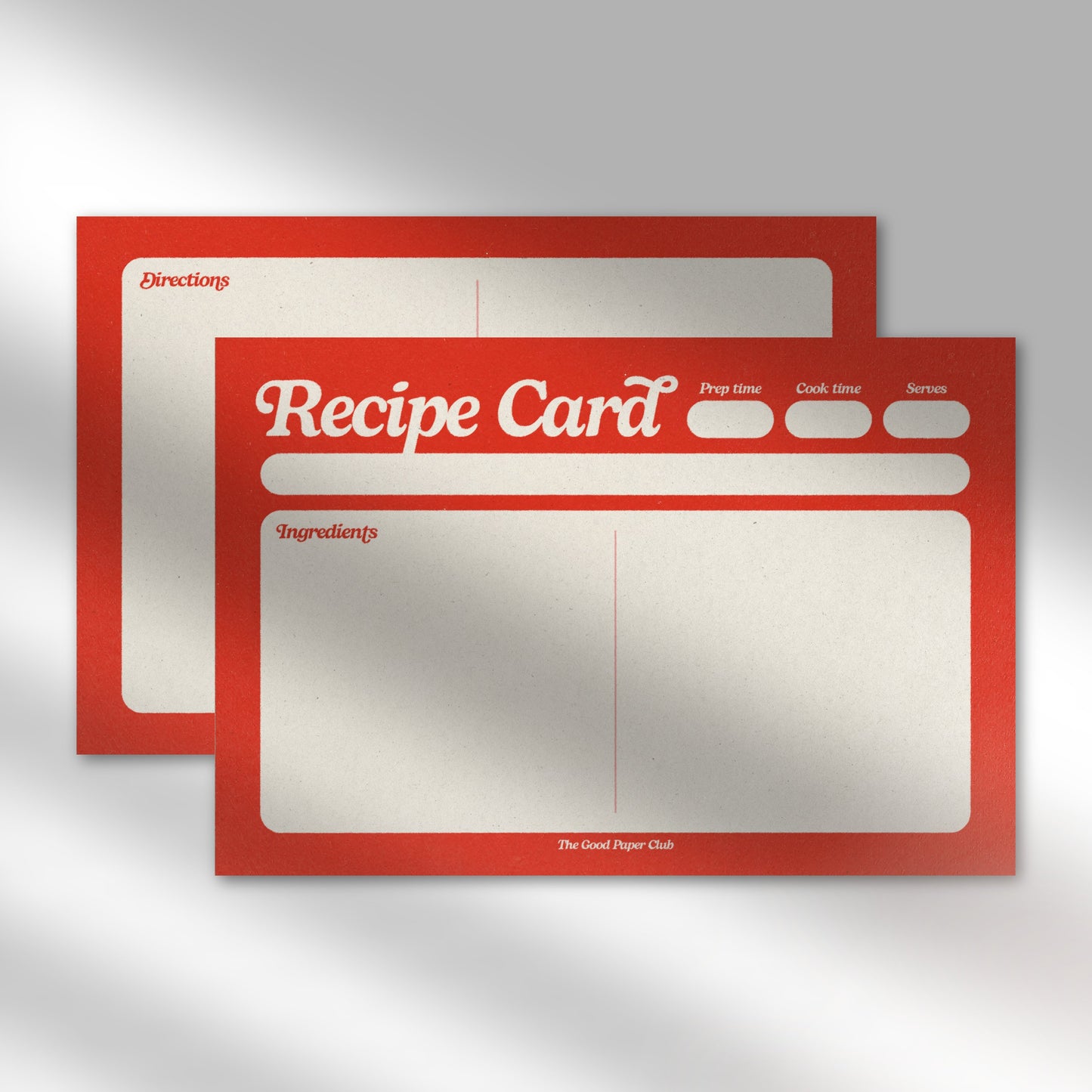 Good Ol'fashion Recipe Cards | Set of 25