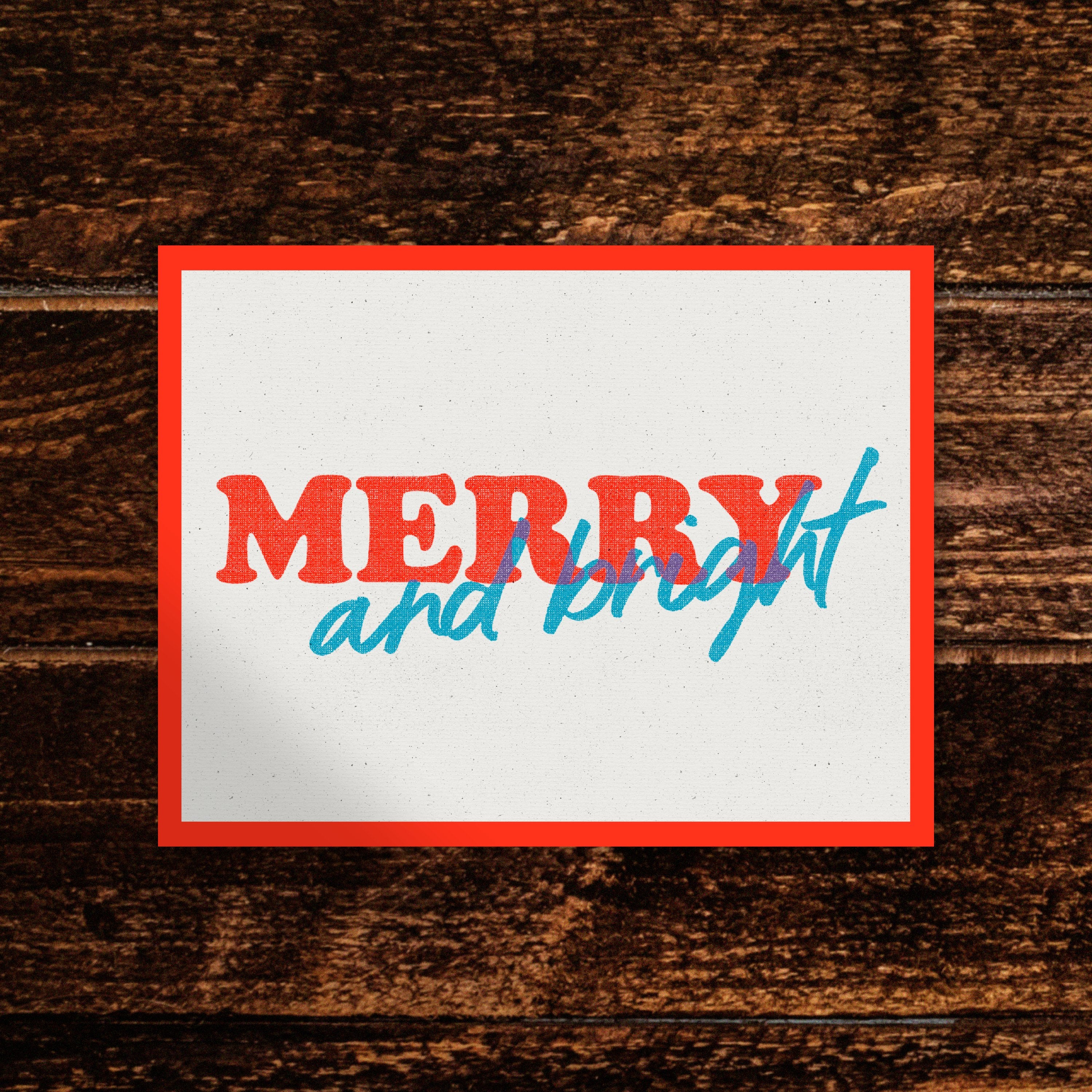 Merry & Bright Cards | Pack of 10