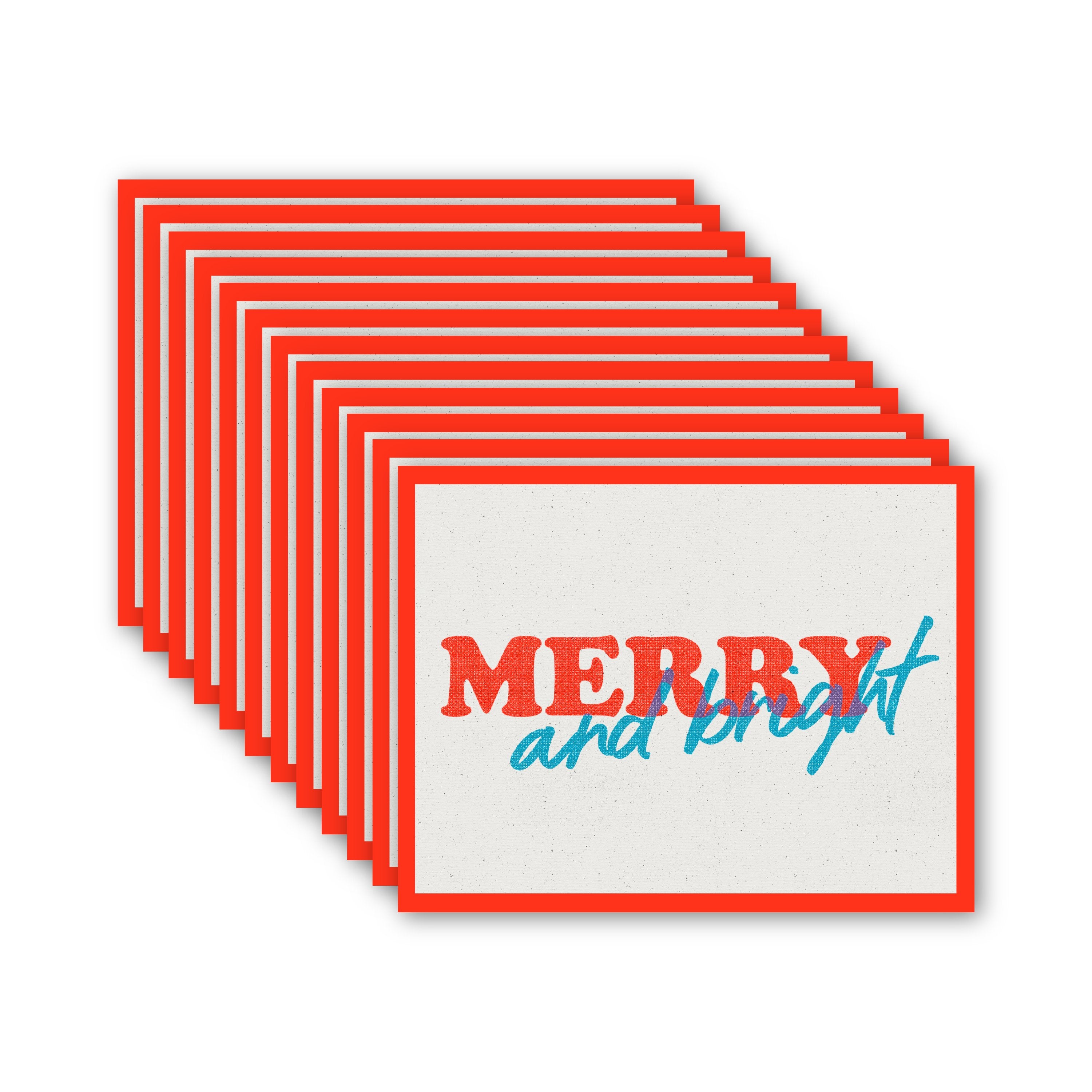 Merry & Bright Cards | Pack of 10