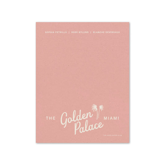 The Golden Palace | The Golden Girls Inspired Notepad