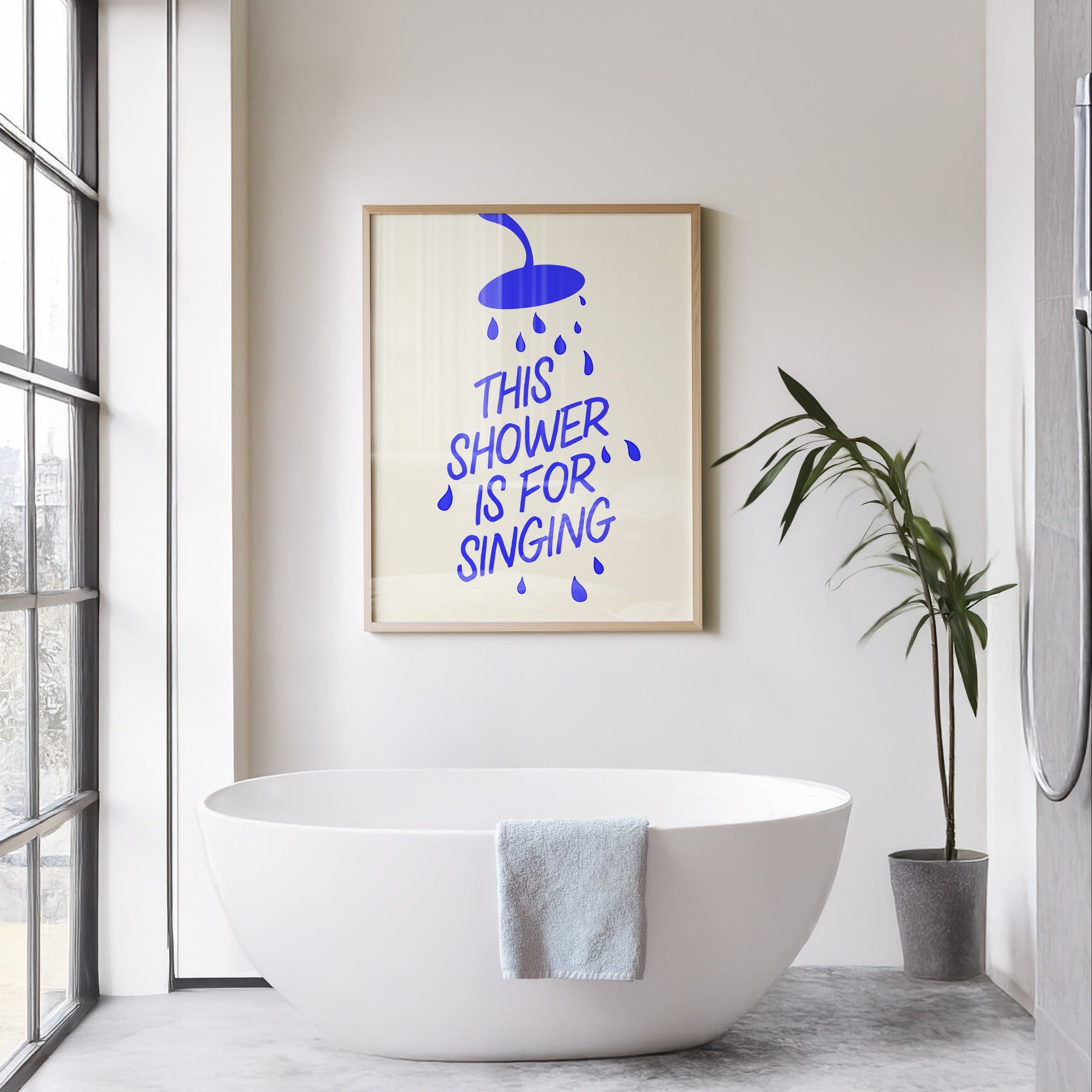 This Shower Is For Singing | Wall Print