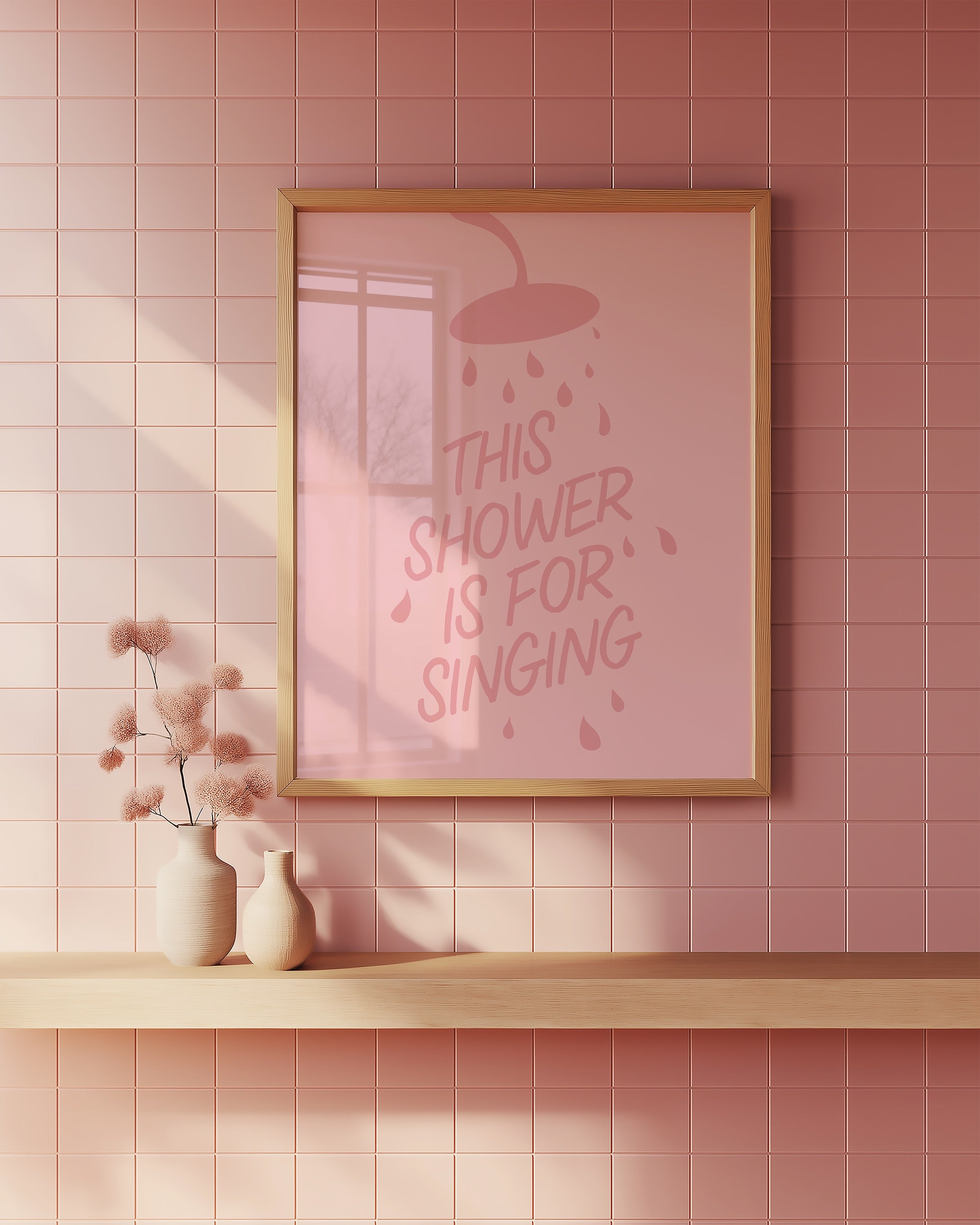 This Shower Is For Singing | Wall Print