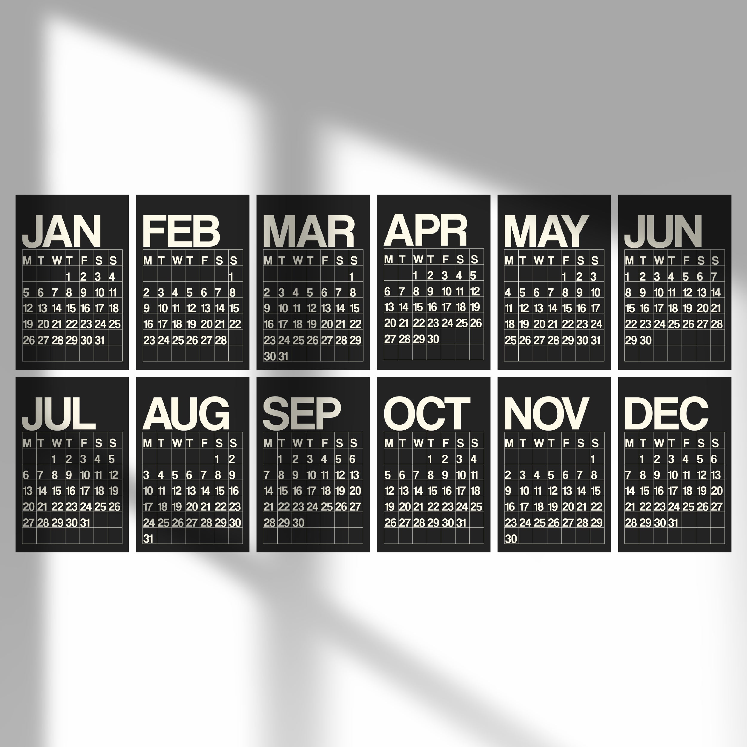 2026 Twelve-Month Wall Calendar | Pigment