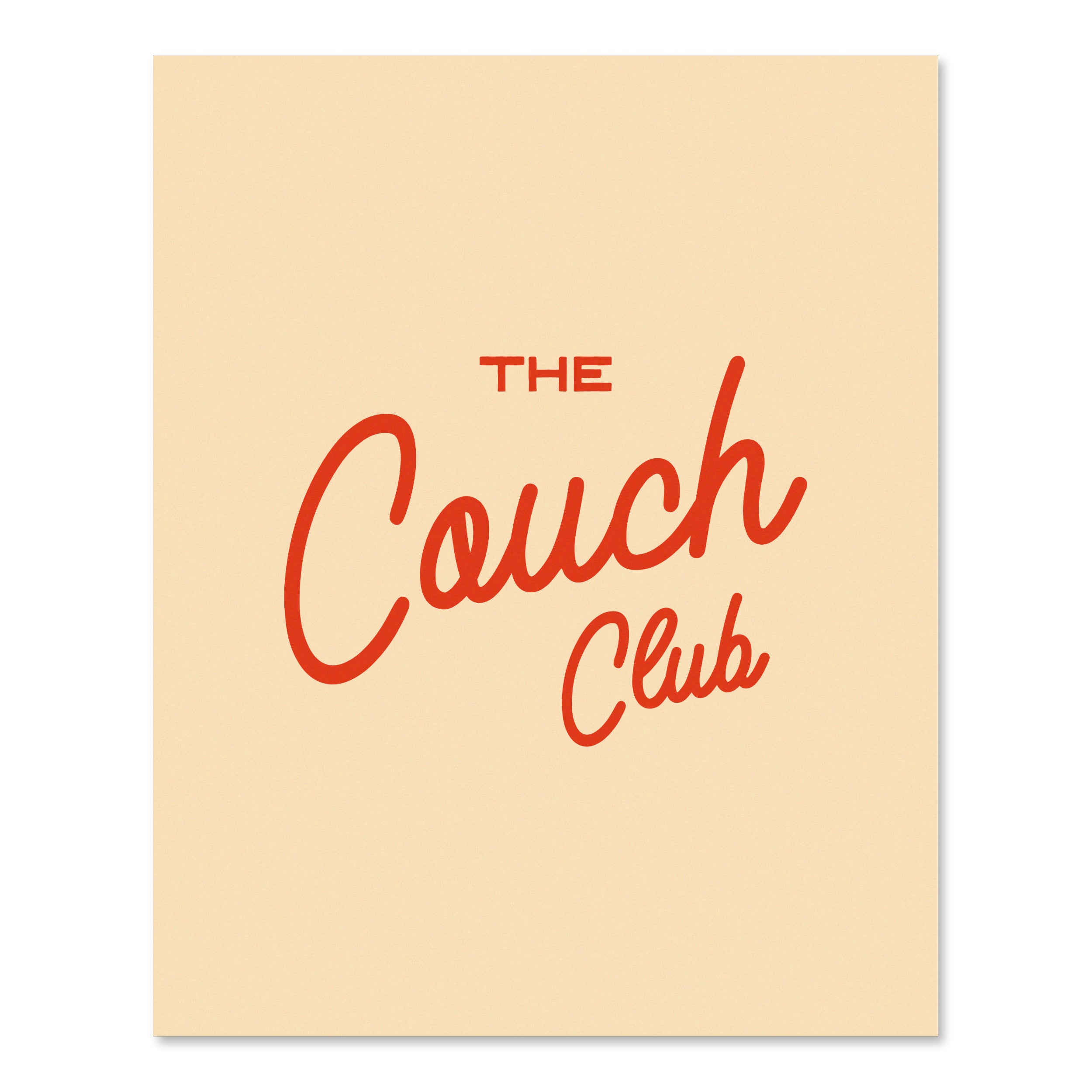 The Couch Club | Wall Print
