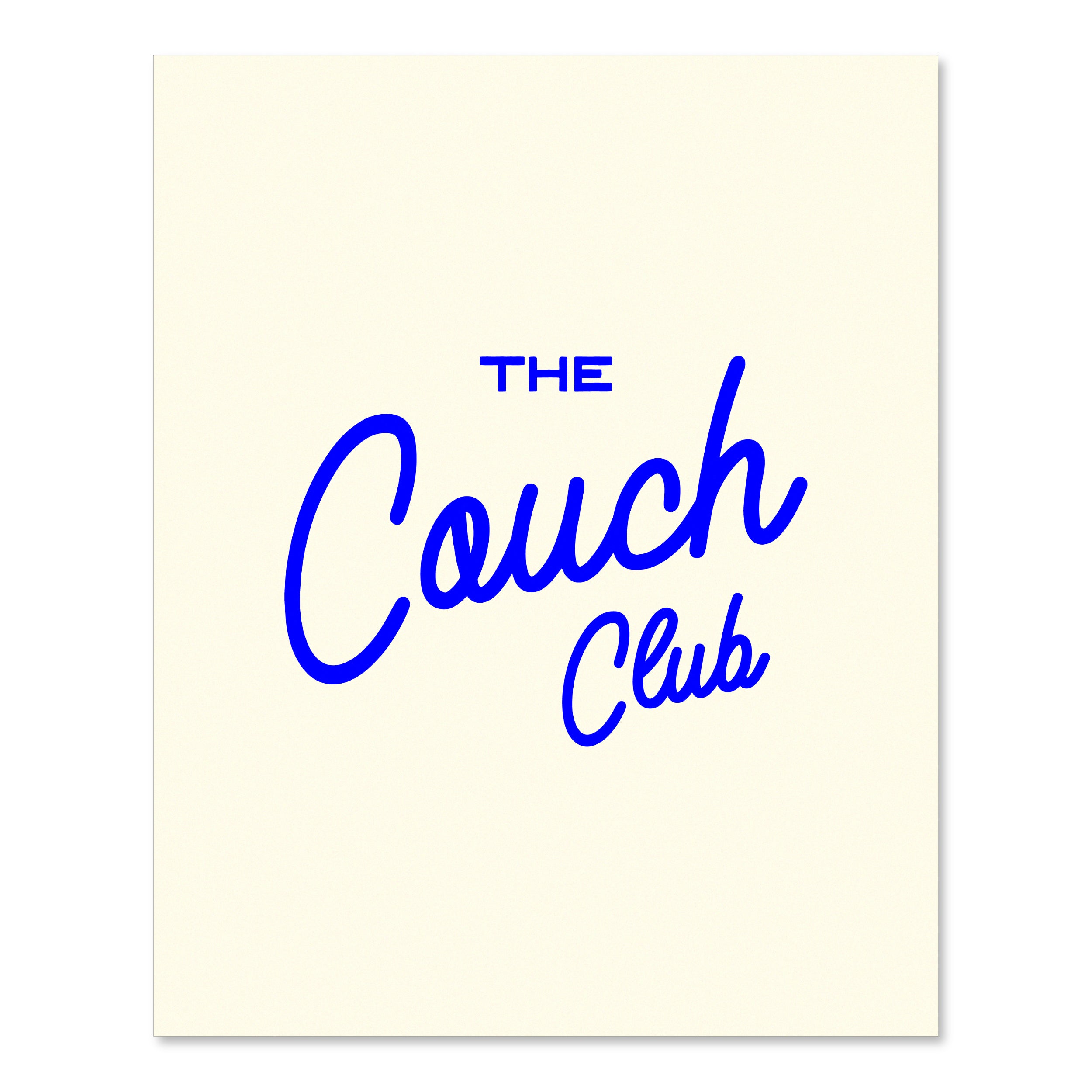 The Couch Club | Wall Print