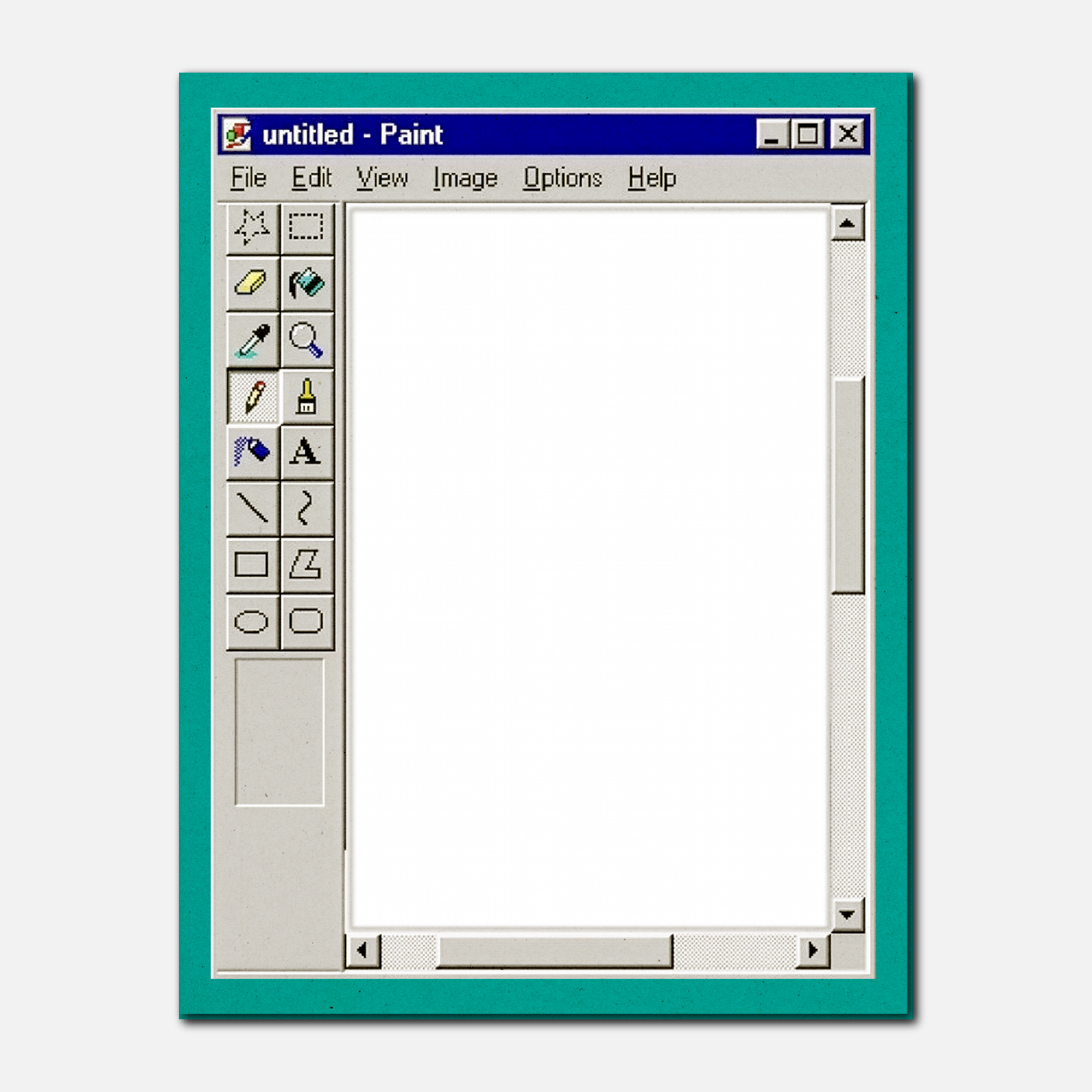 Paint Pad | Retro Windows 95 Aesthetic Premium Notepad