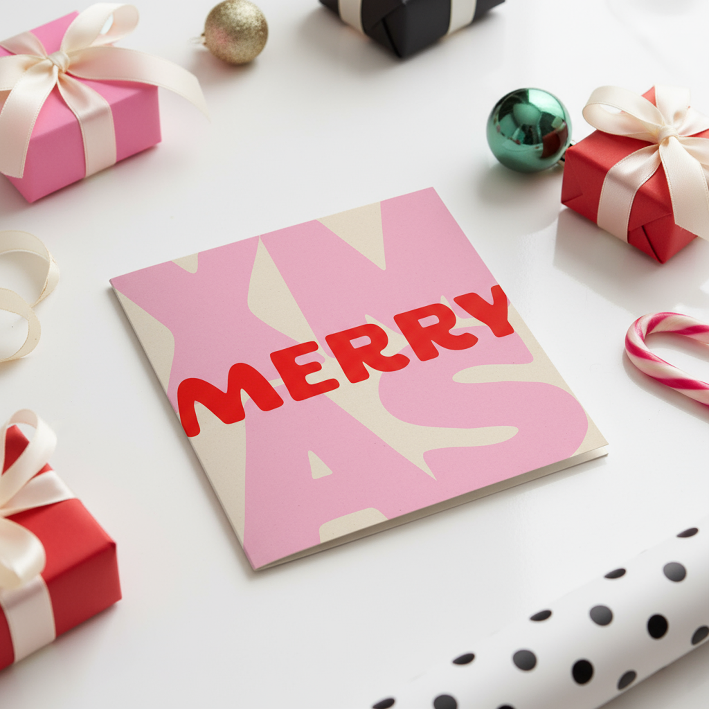 MERRY XMAS | Christmas Cards | Pack of 10