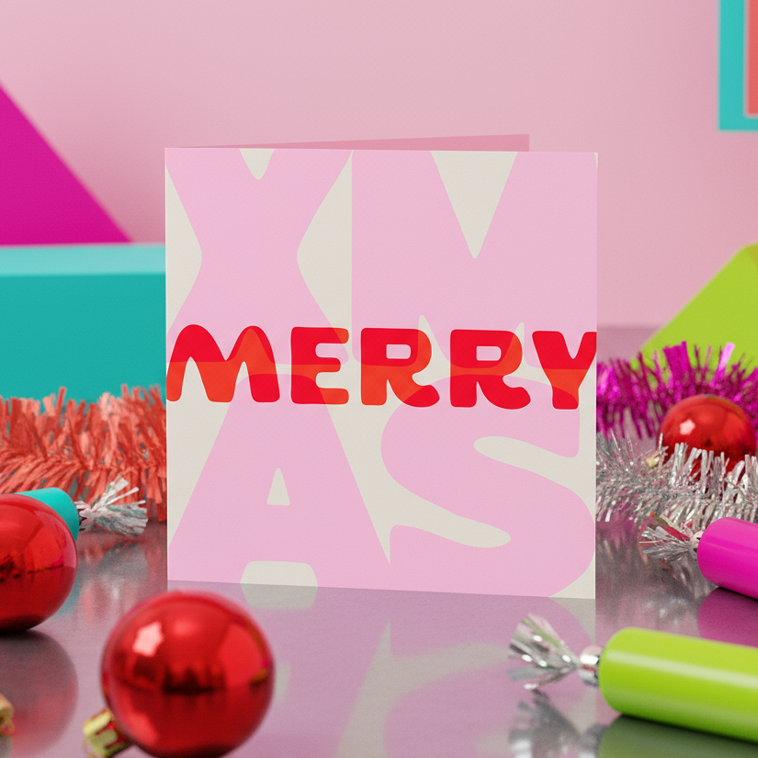 MERRY XMAS | Christmas Cards | Pack of 10