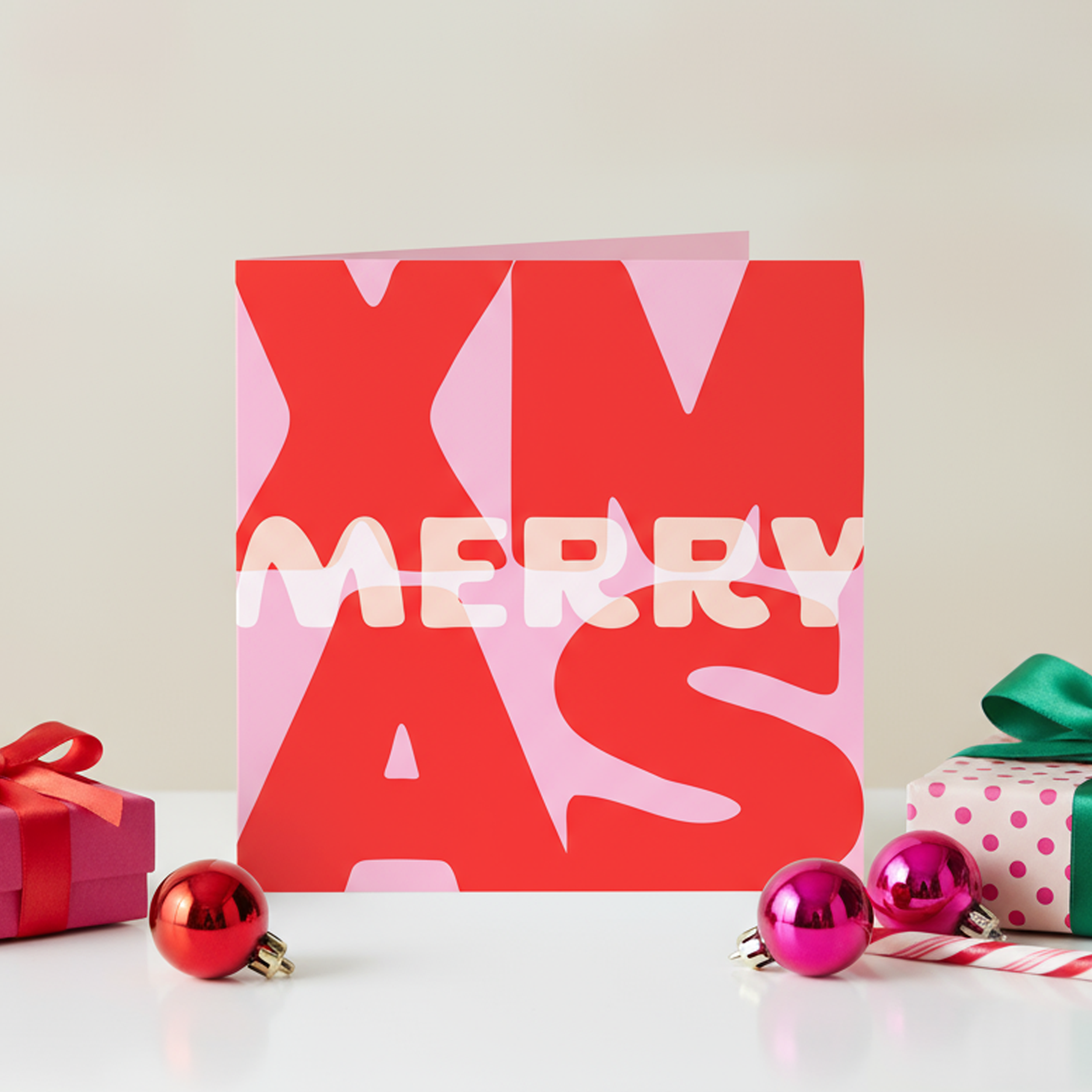 MERRY XMAS | Christmas Cards | Pack of 10
