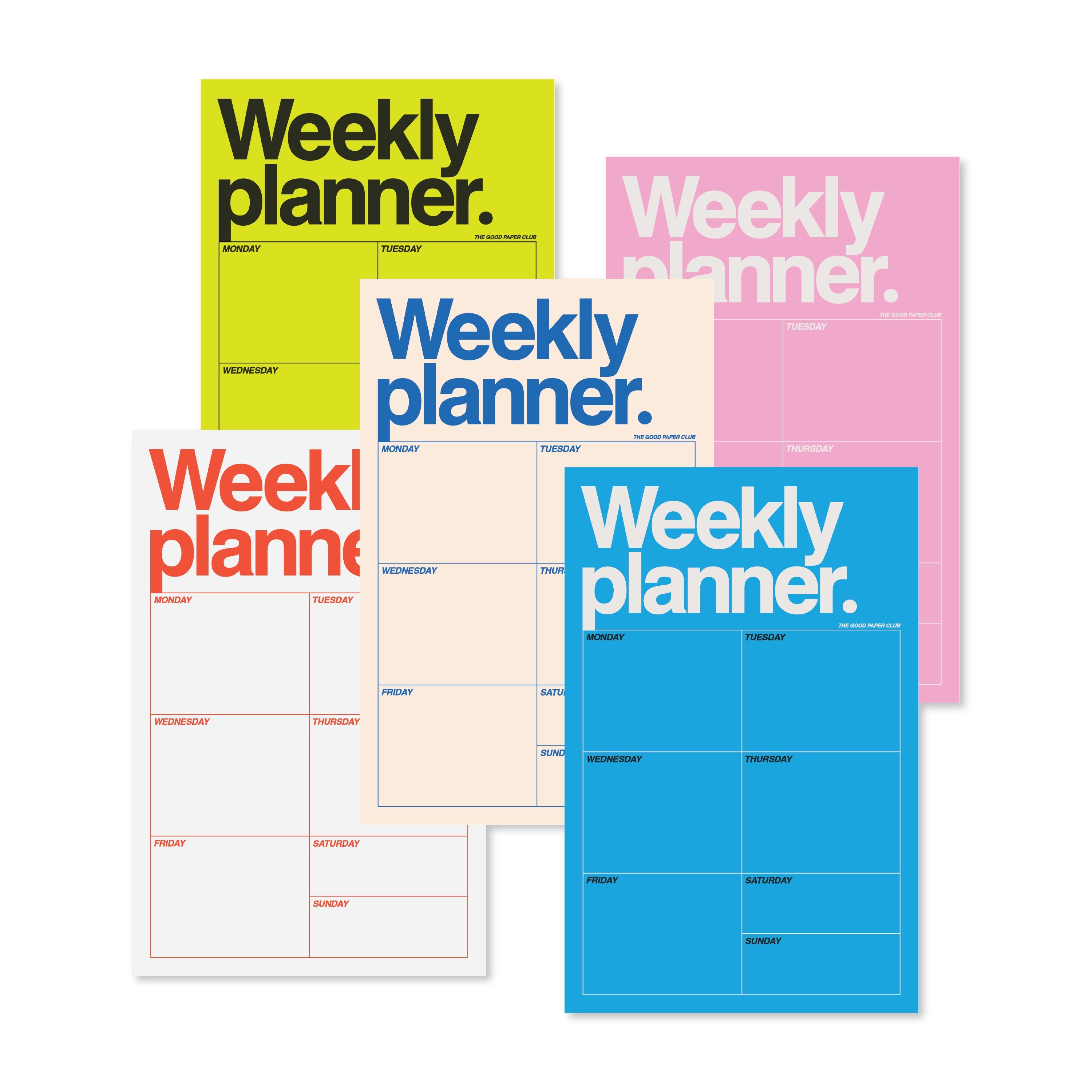 Helvetica Weekly Planner | Notepad