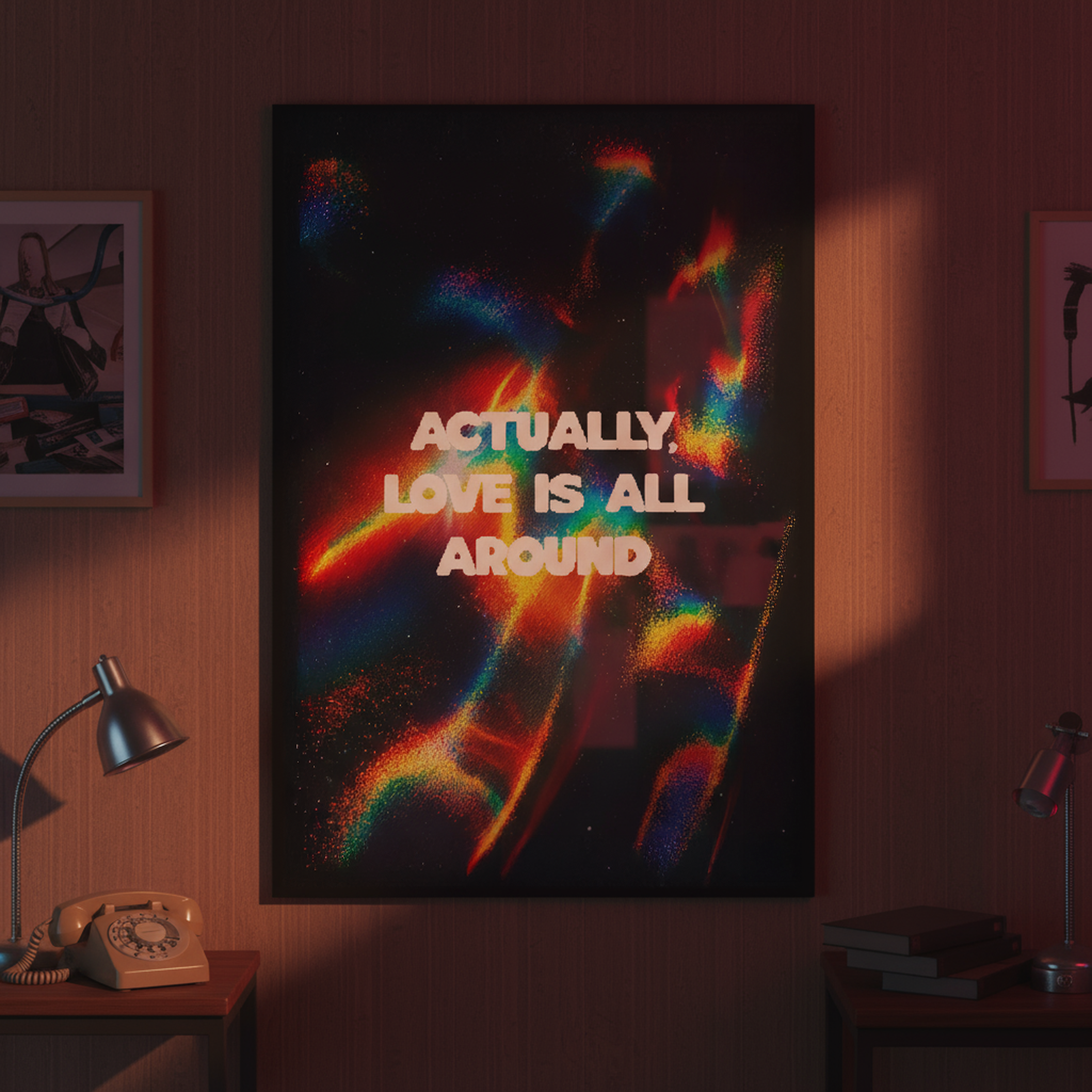 Actually, Love Is All Around | Wall Print
