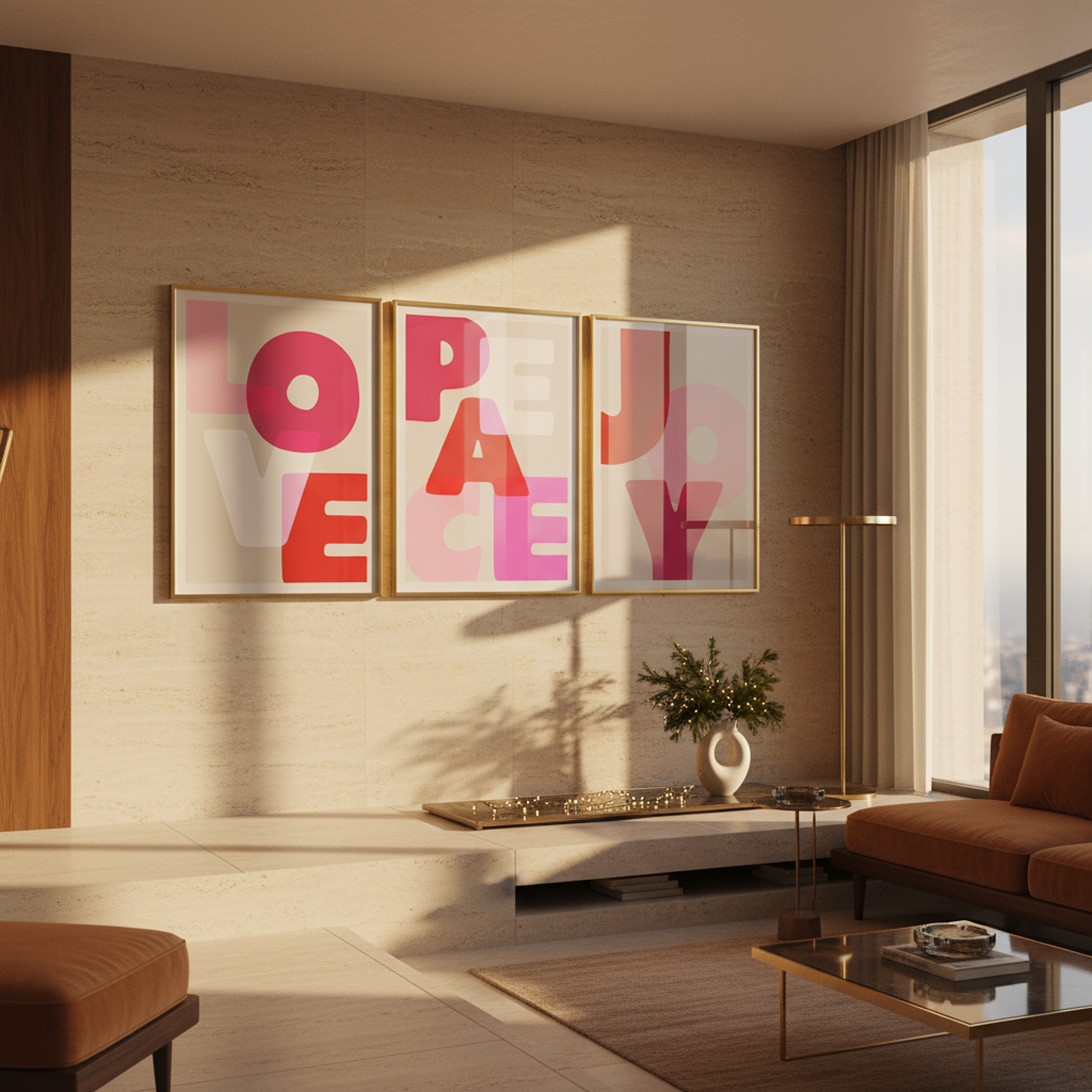 LOVE | Bright & Bold Holiday Wall Print