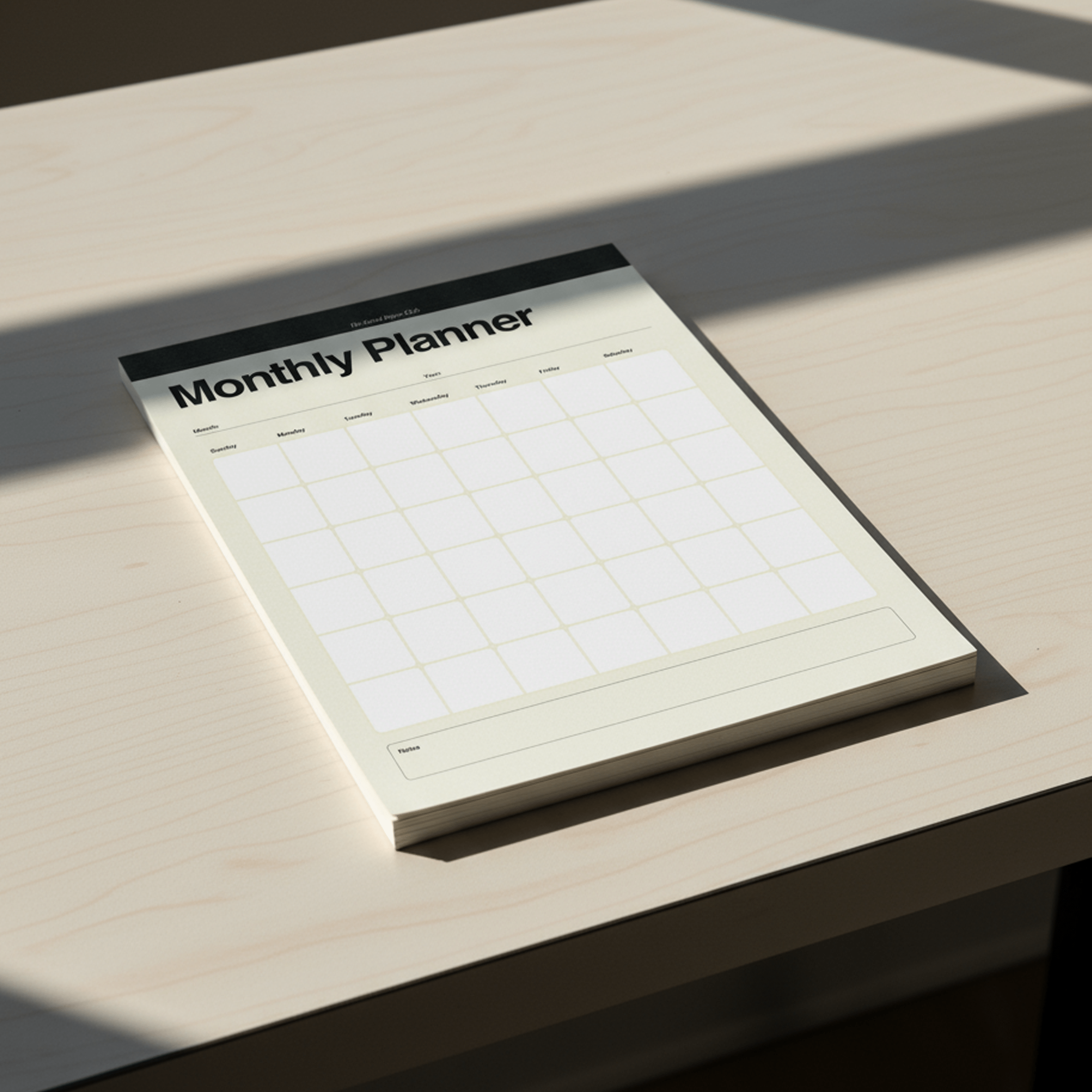 Monthly Planner, Copy/Fax Collection, 8.5x11