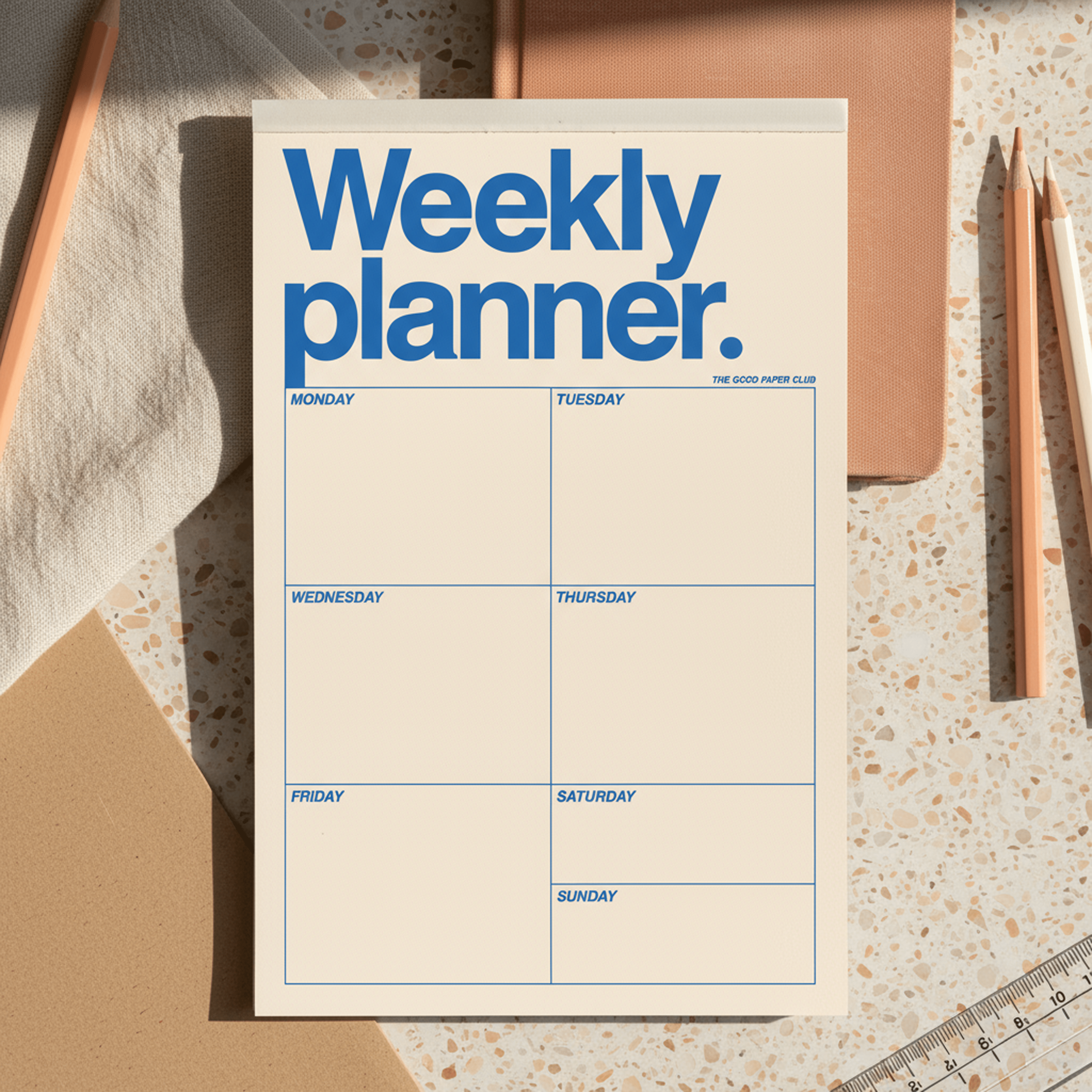 Helvetica Weekly Planner | Notepad