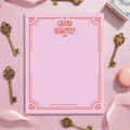 The Grand Budapest Hotel Notepad | Wes Anderson Inspired Notepad