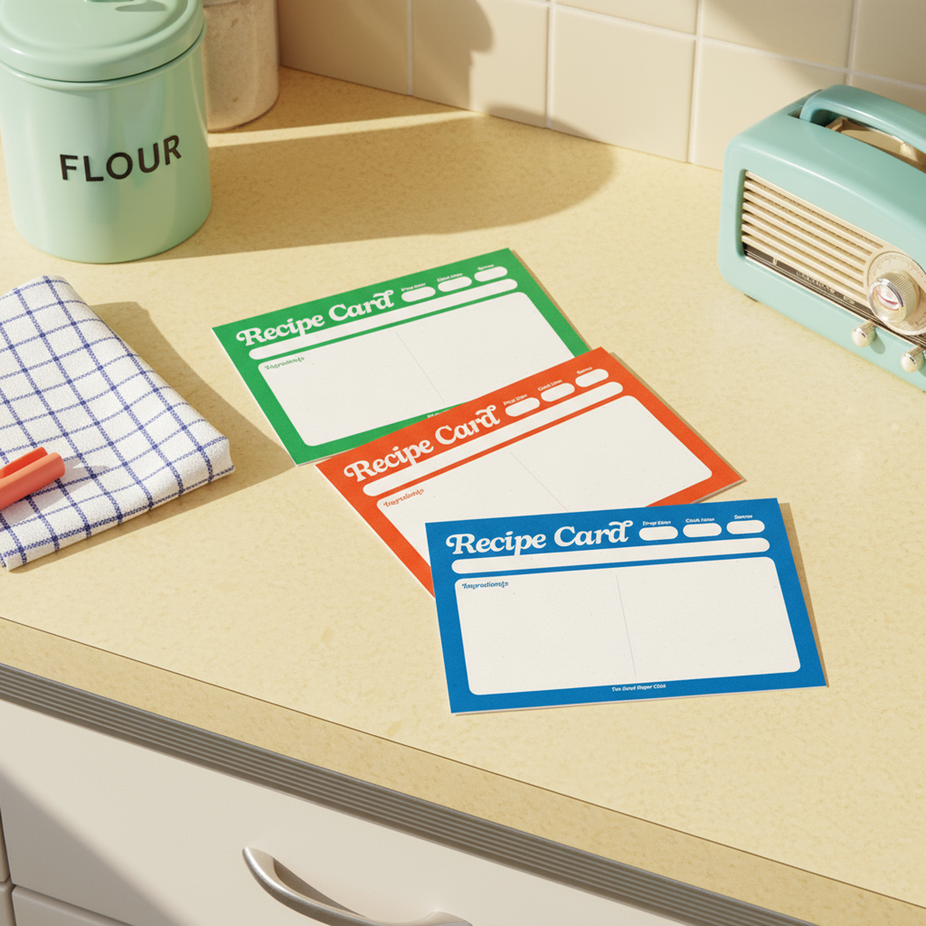 Good Ol'fashion Recipe Cards | Set of 25