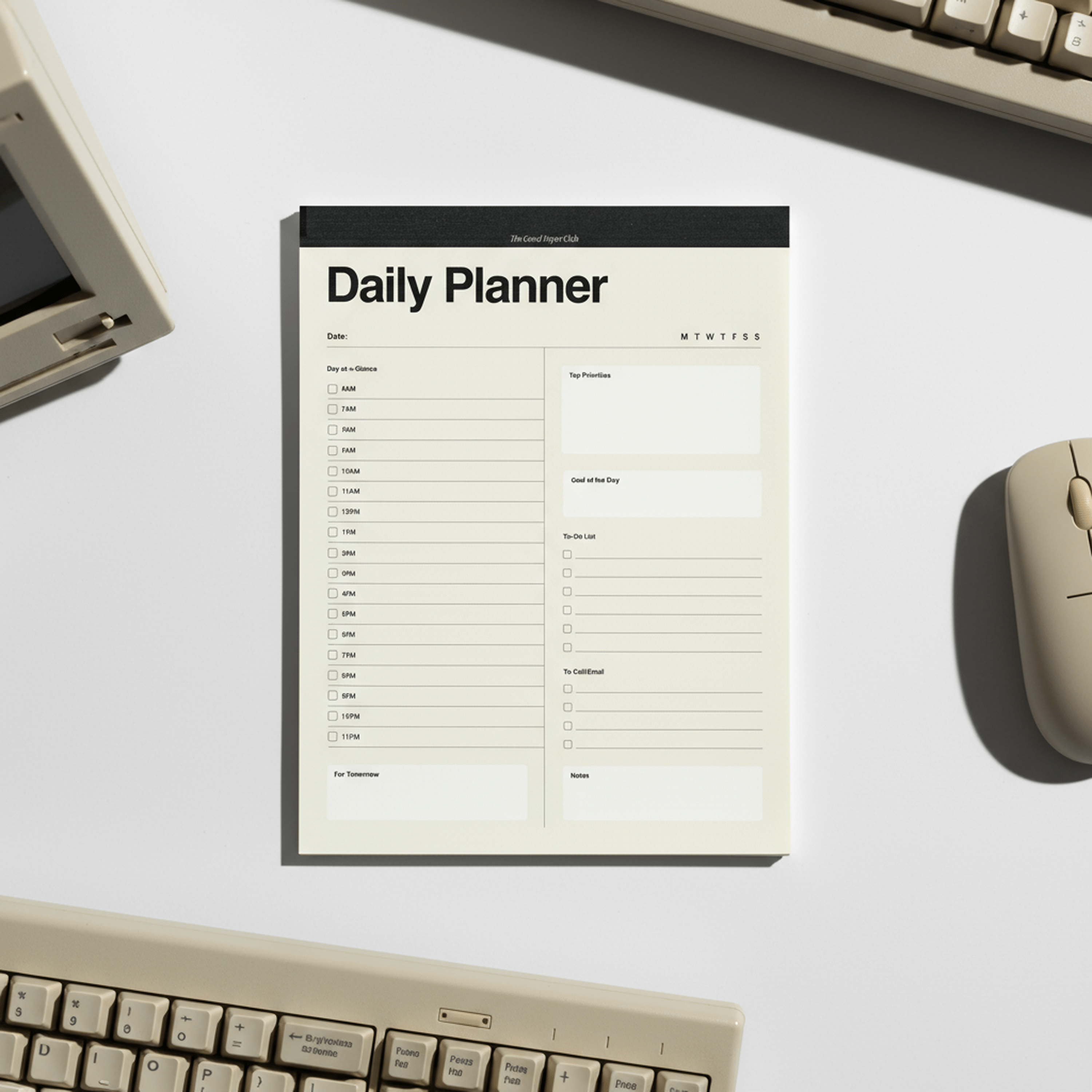 Daily Planner, Copy/Fax Collection, 8.5x11