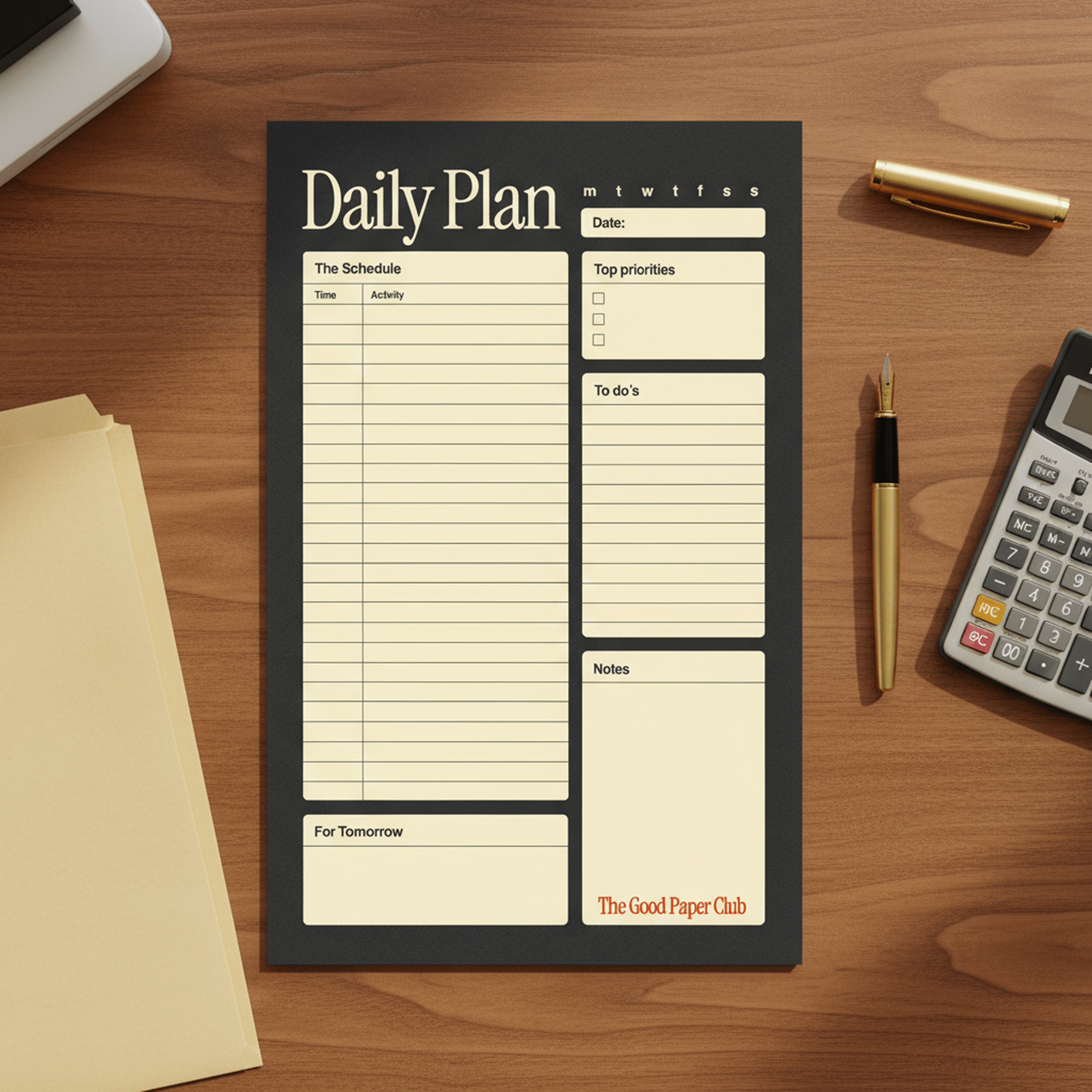 Lunch Break | DAILY PLANNER | 50 Page Premium Notepad