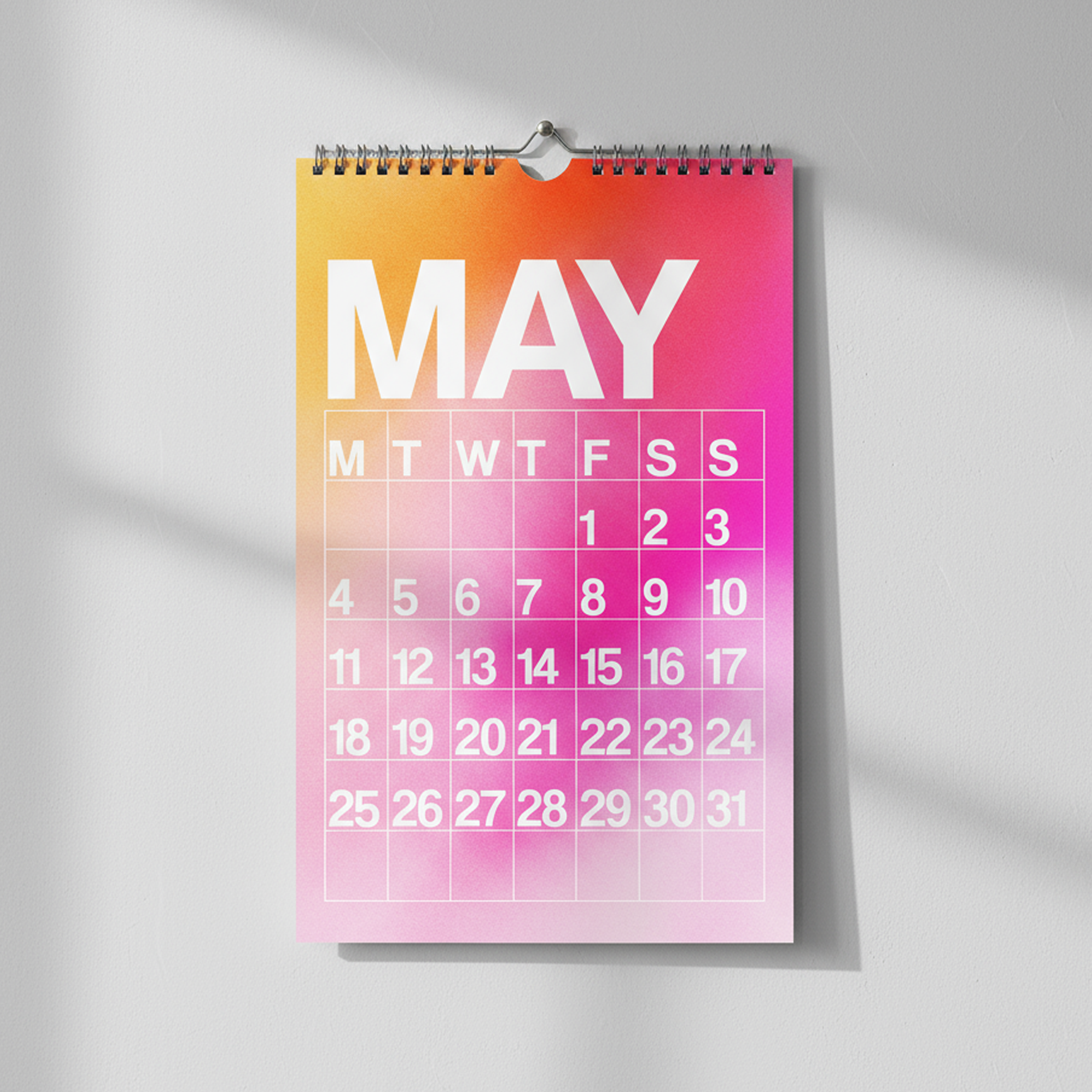 2026 Twelve-Month Wall Calendar | Aura