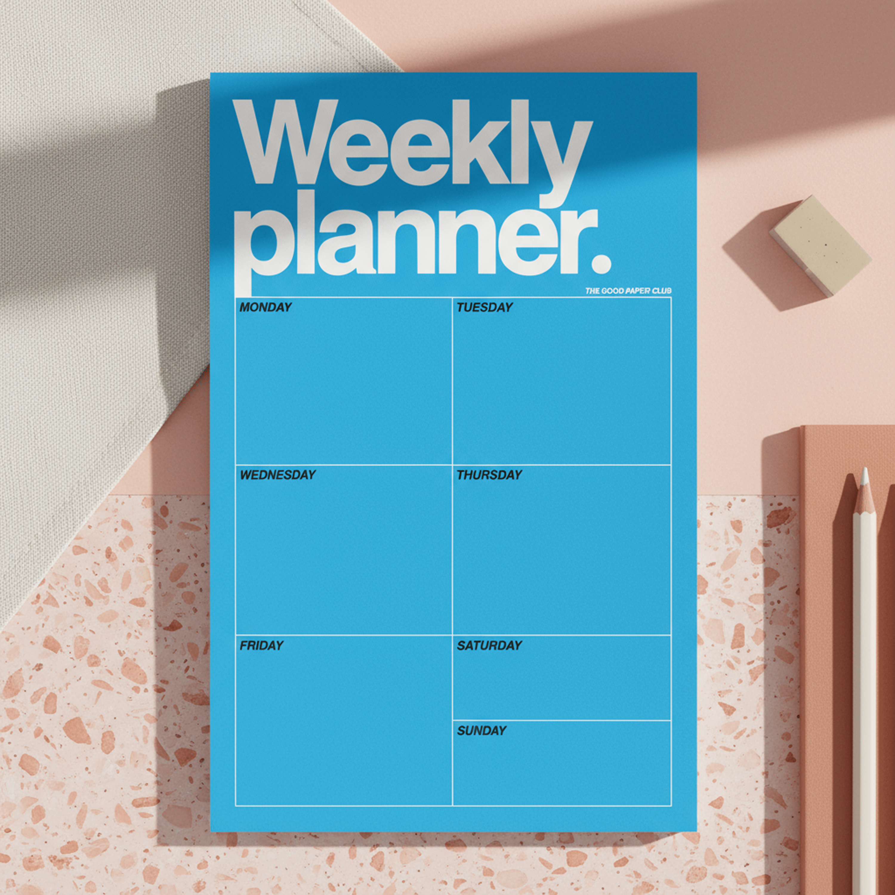 Helvetica Weekly Planner | Notepad