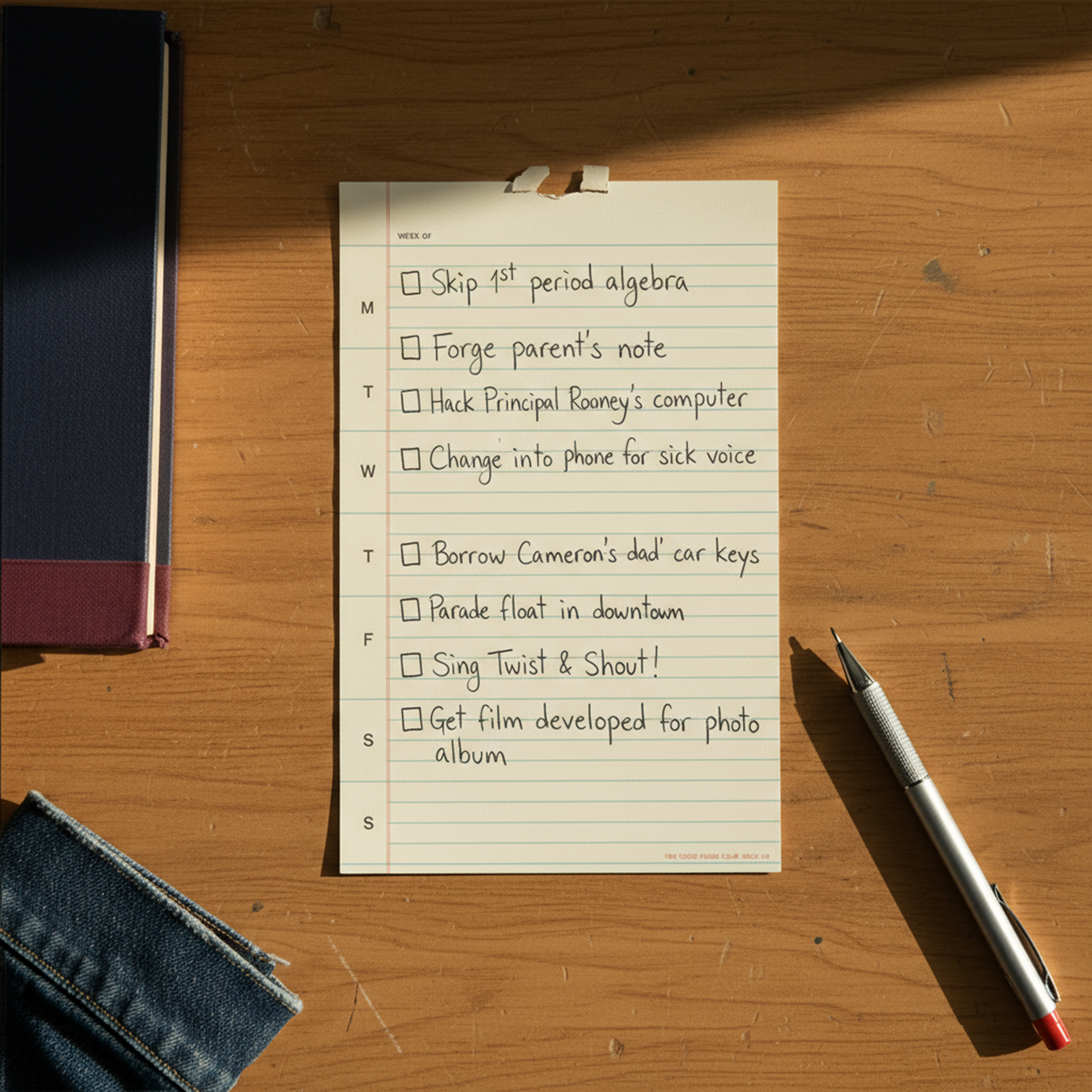 Weekly Planner, Class of '85