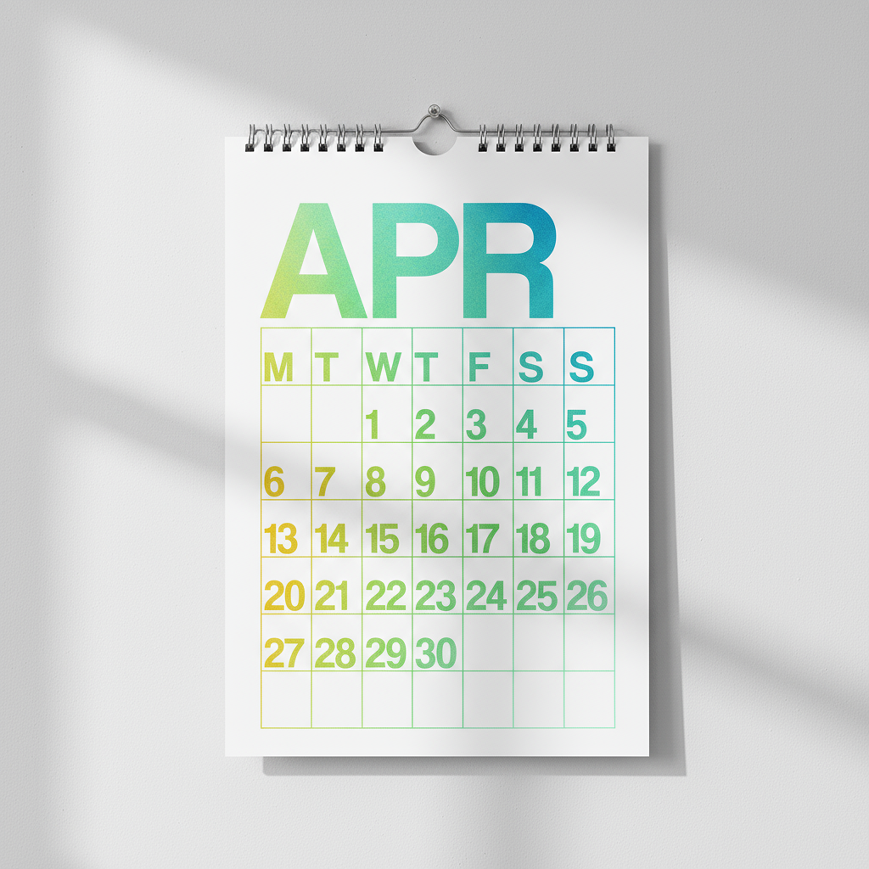 2026 Twelve-Month Wall Calendar | Aura