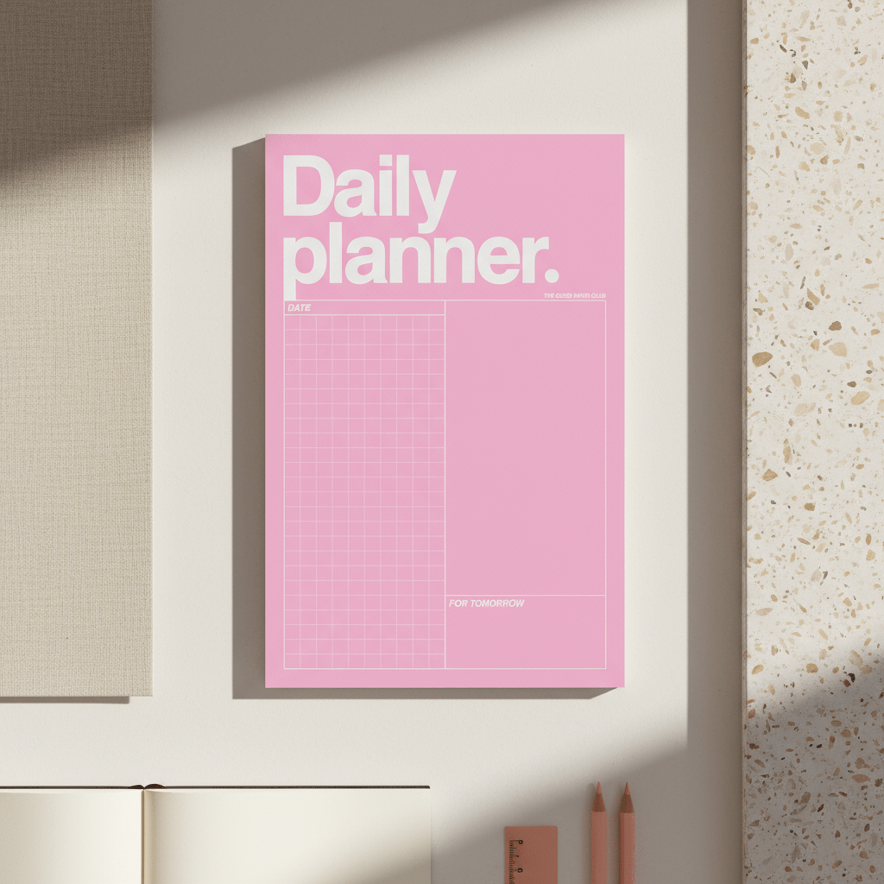 Helvetica Daily Planner | Notepad