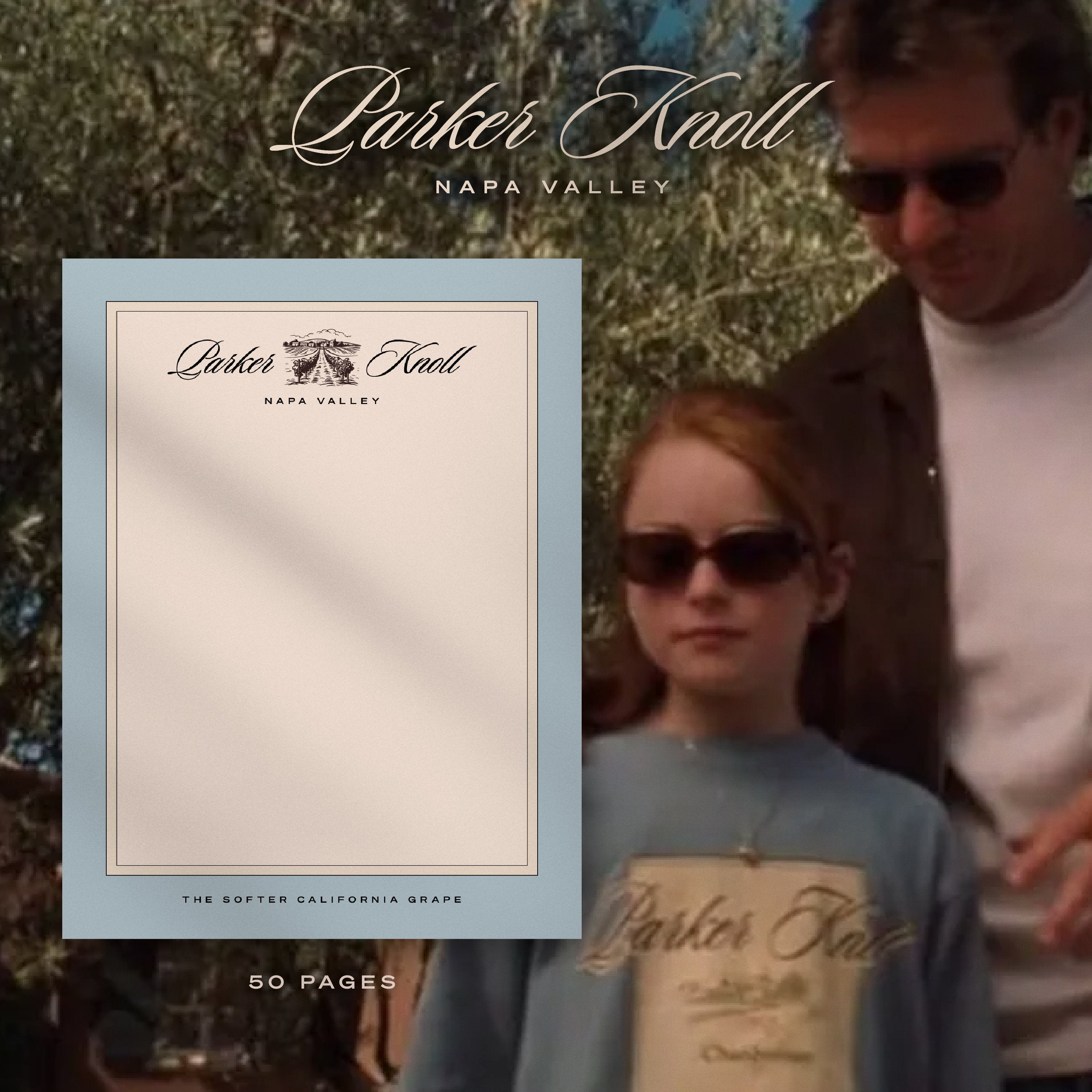 Parker Knoll Vineyards | The Parent Trap Inspired Notepad