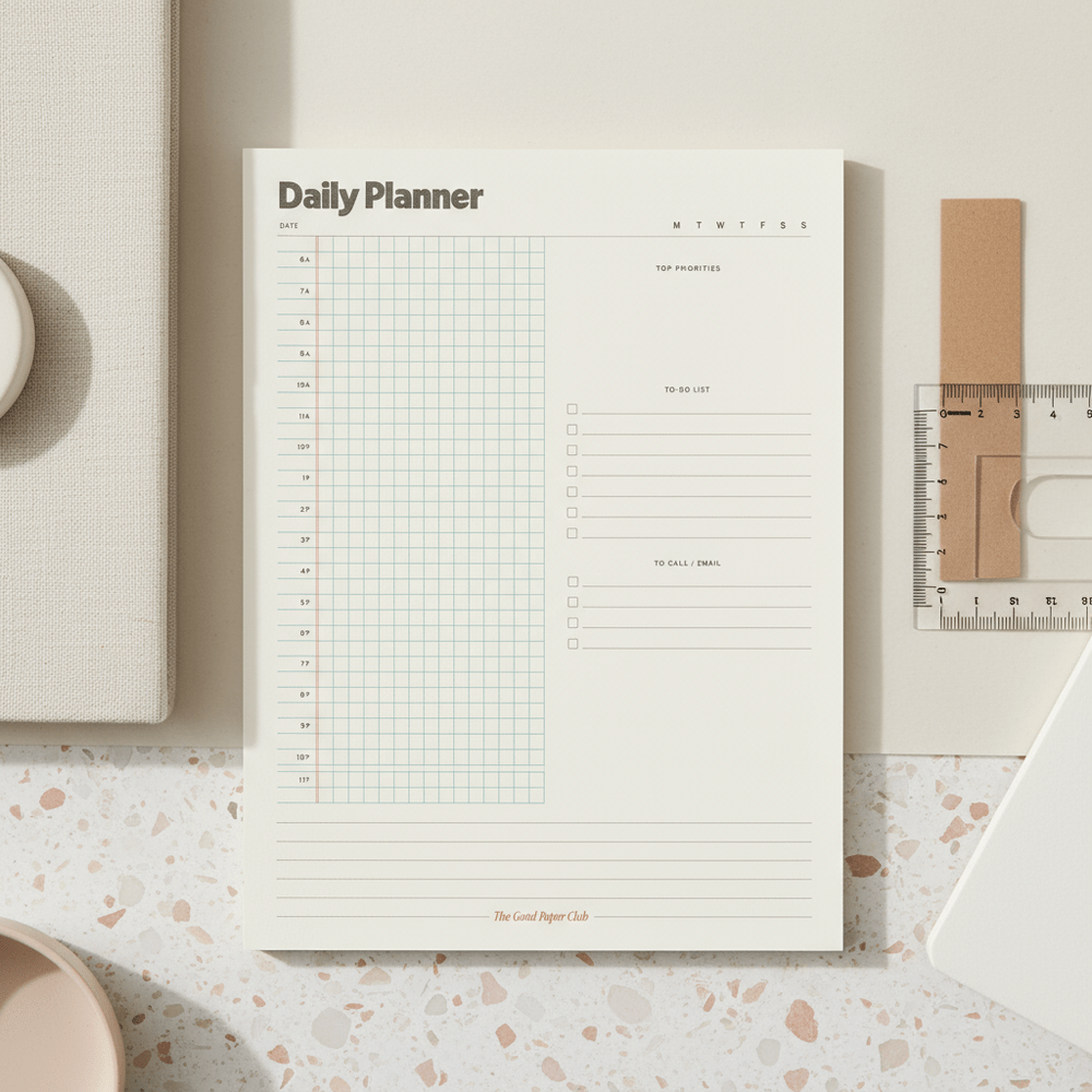 Large Daily Planner, Breakfast Club