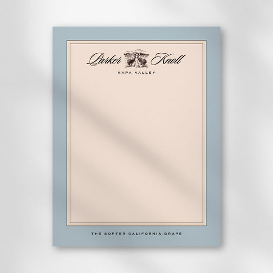 Parker Knoll Vineyards | Parent Trap Inspired Notepad