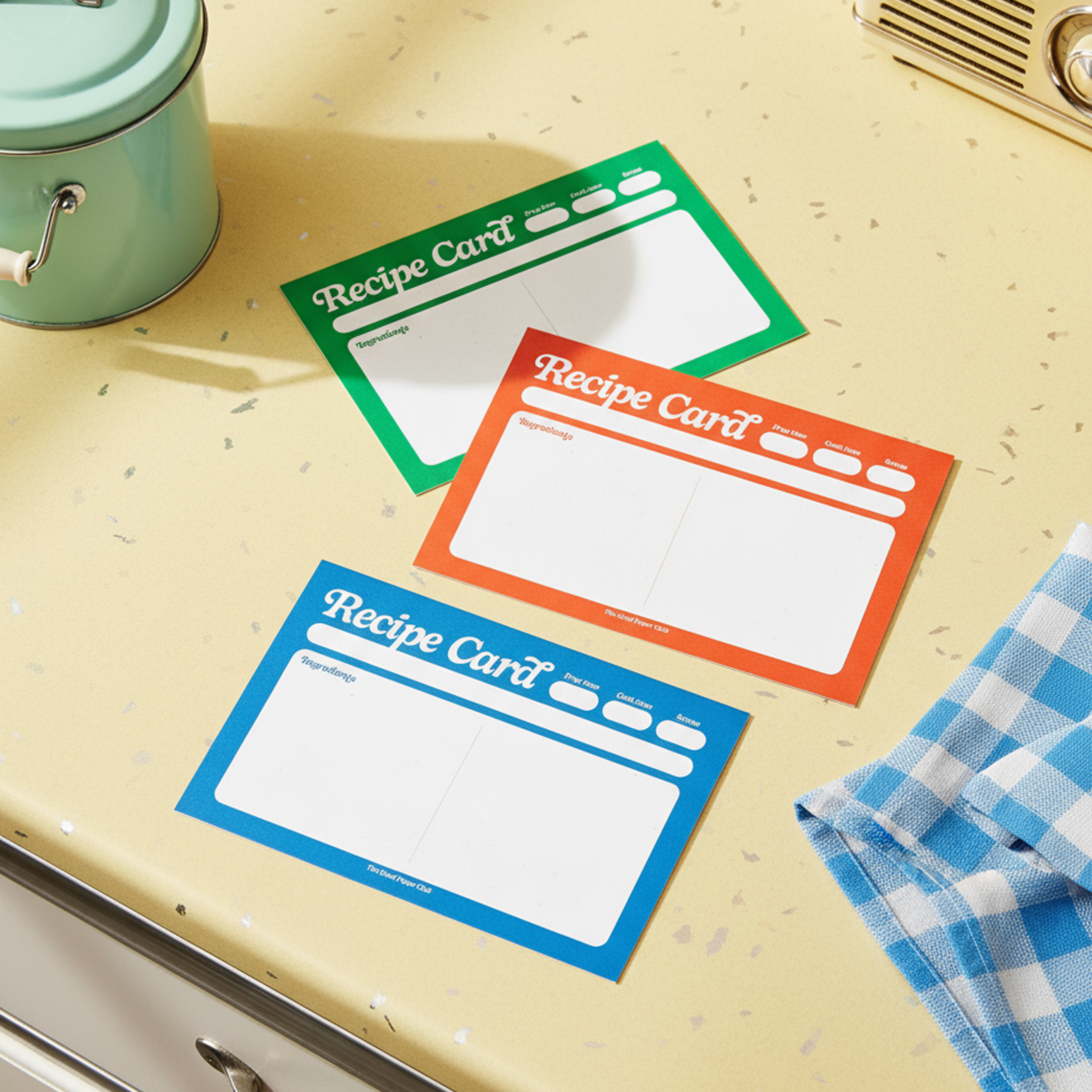 Good Ol'fashion Recipe Cards | Set of 25