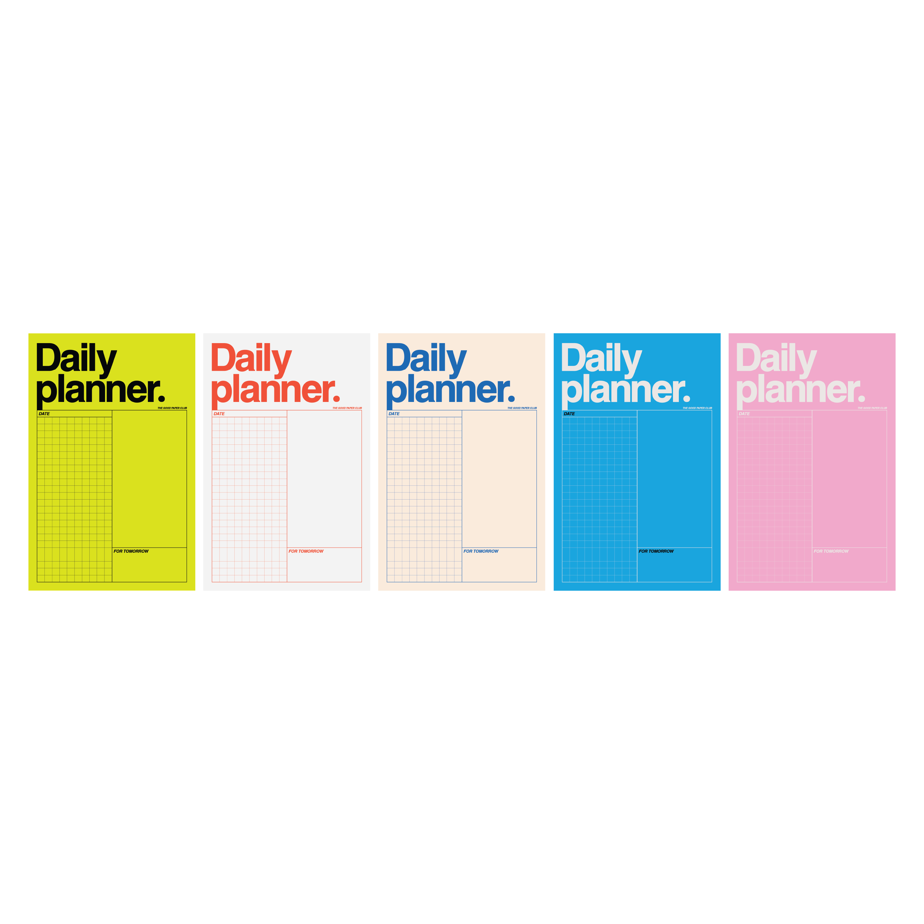 Helvetica Daily Planner | Notepad