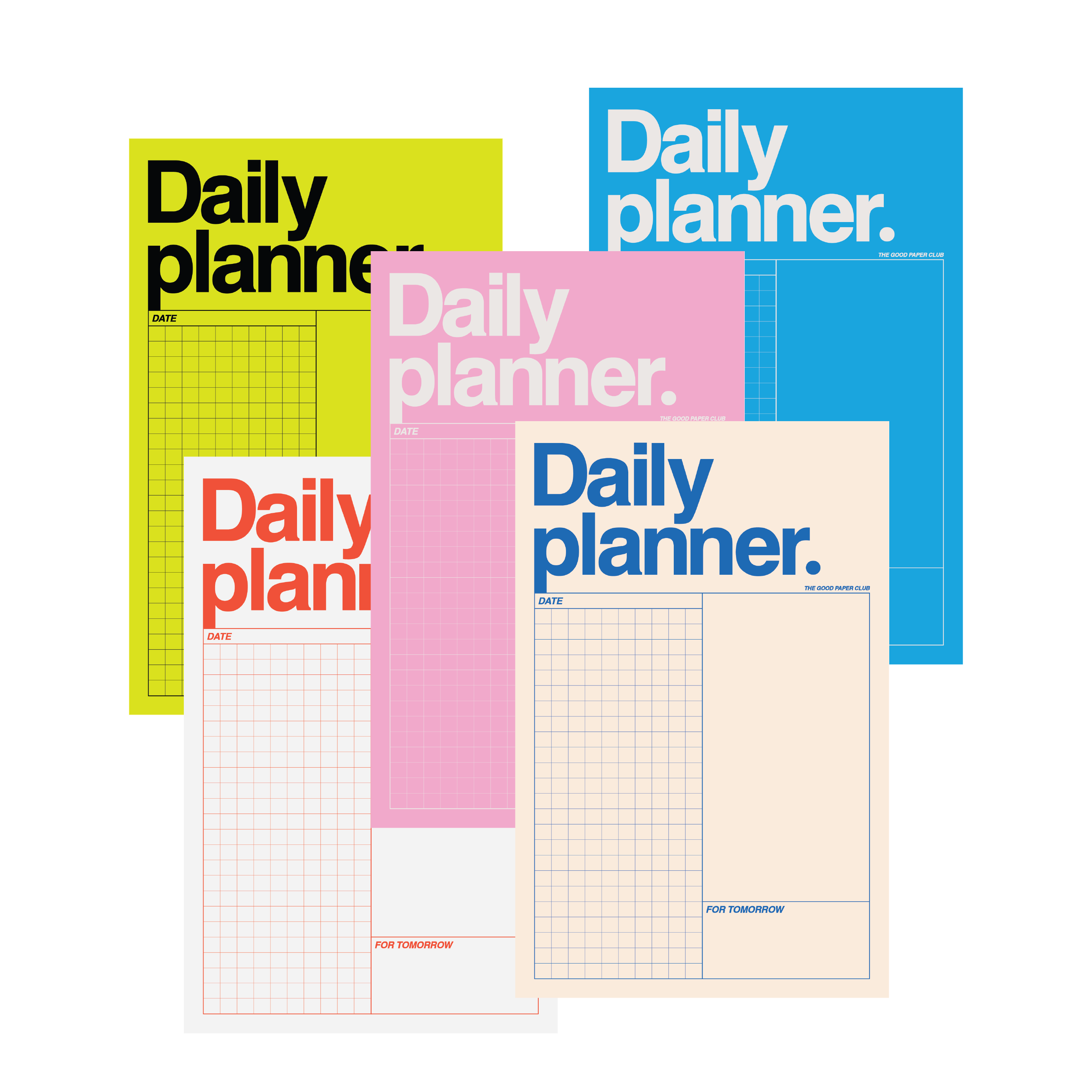 Helvetica Daily Planner | Notepad