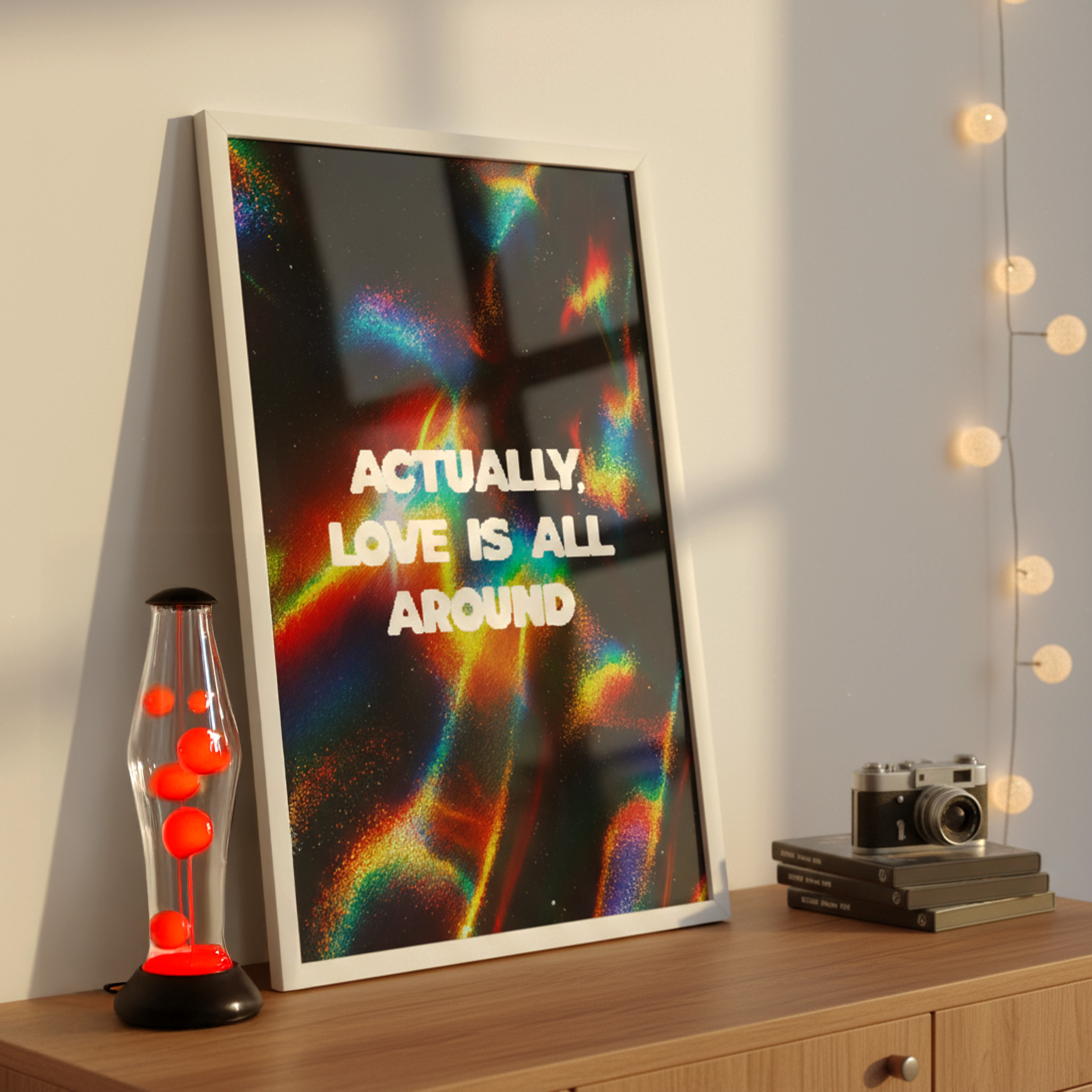 Actually, Love Is All Around | Wall Print