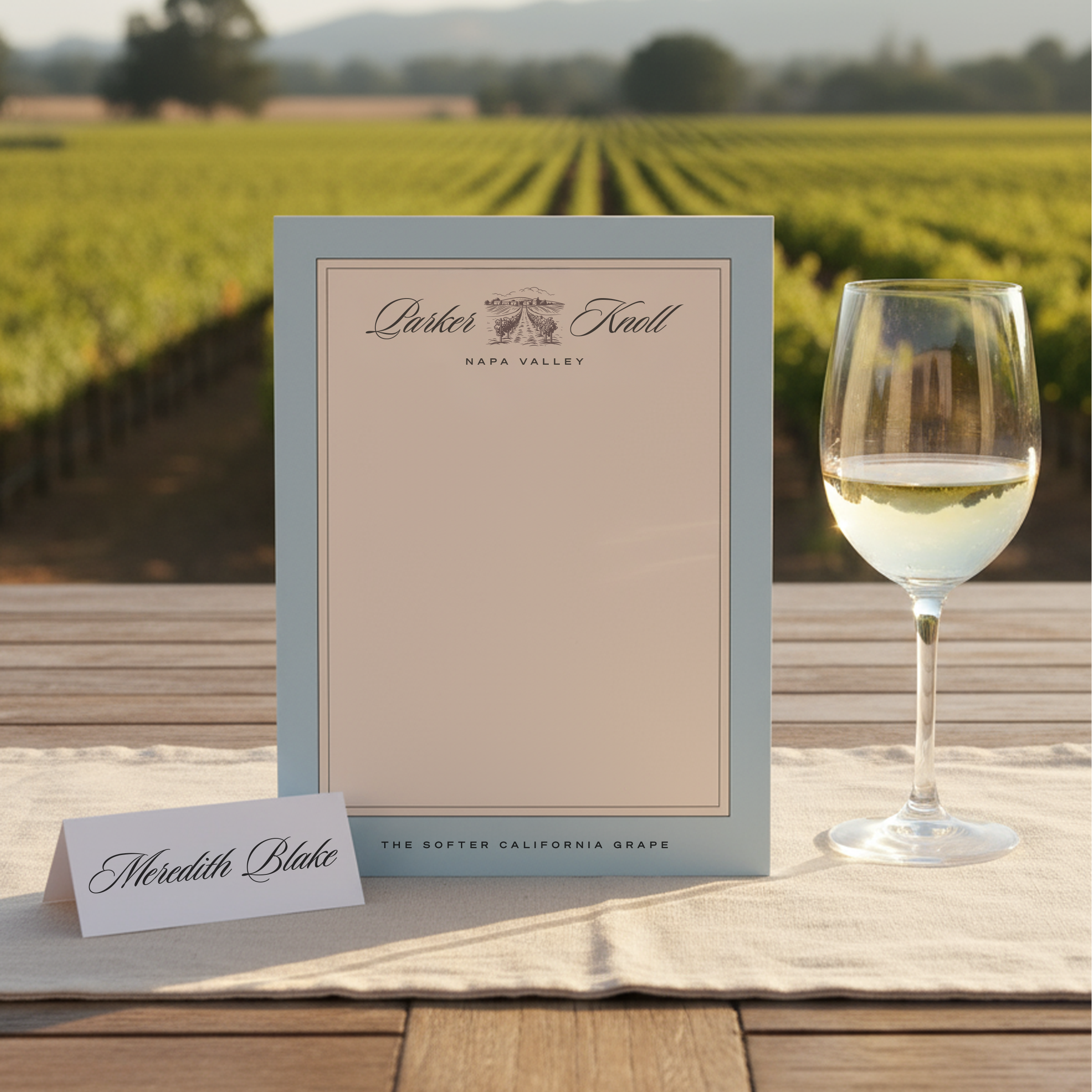 Parker Knoll Vineyards | The Parent Trap Inspired Notepad