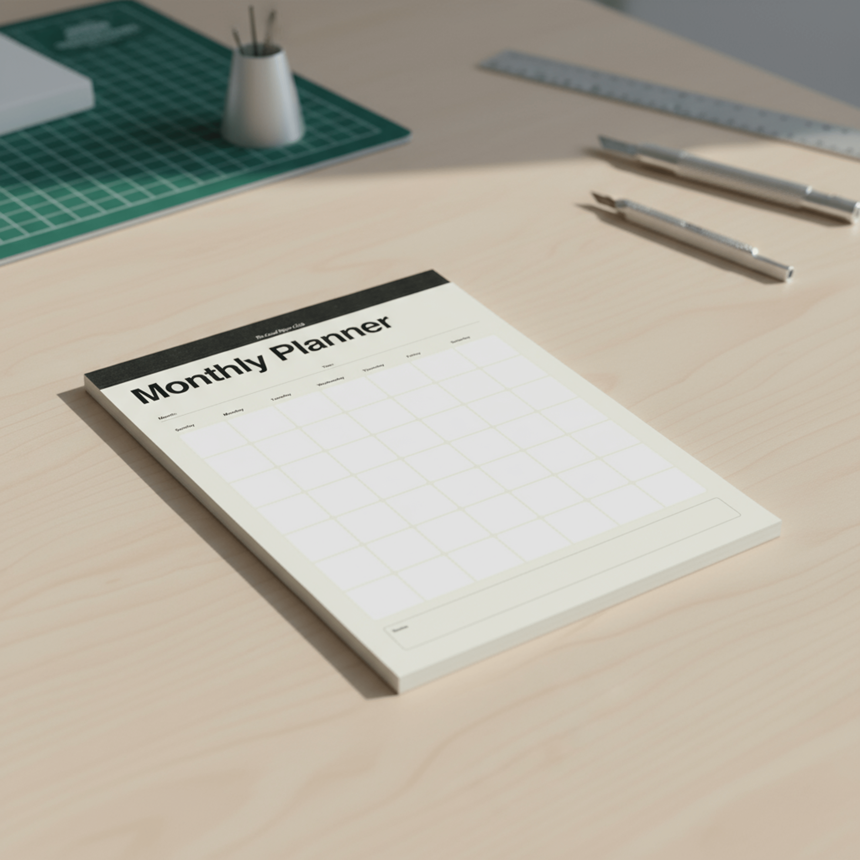 Monthly Planner, Copy/Fax Collection, 8.5x11