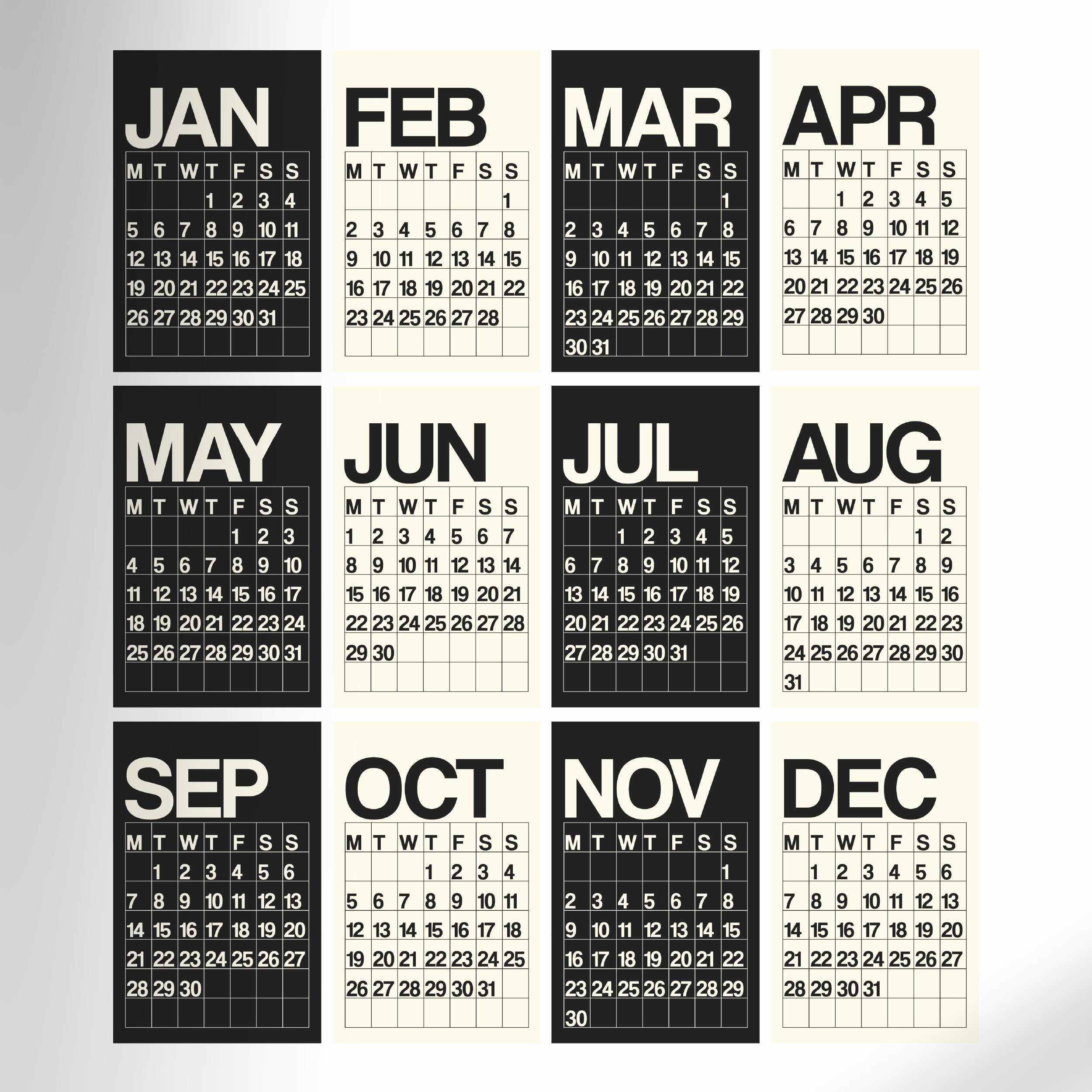 2026 Twelve-Month Wall Calendar | DUO