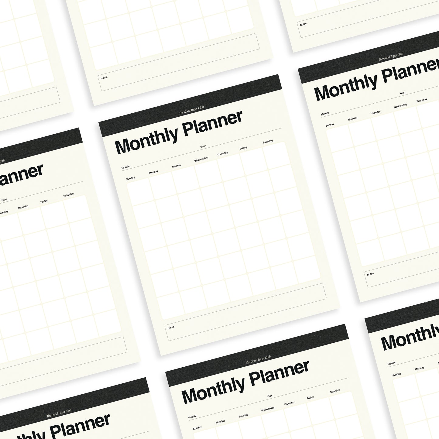 Monthly Planner, Copy/Fax Collection, 8.5x11