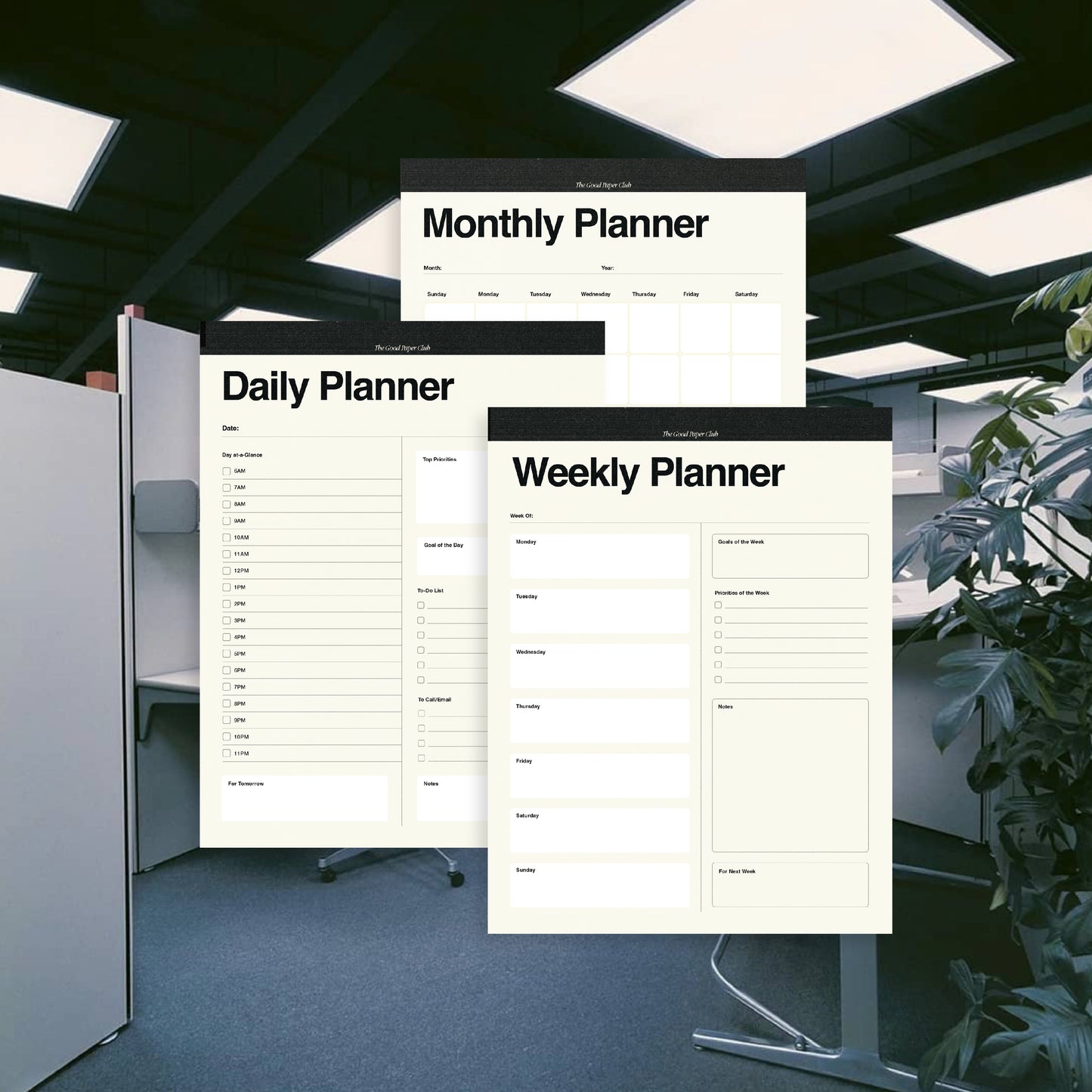 Weekly Planner, Copy/Fax Collection, 8.5x11