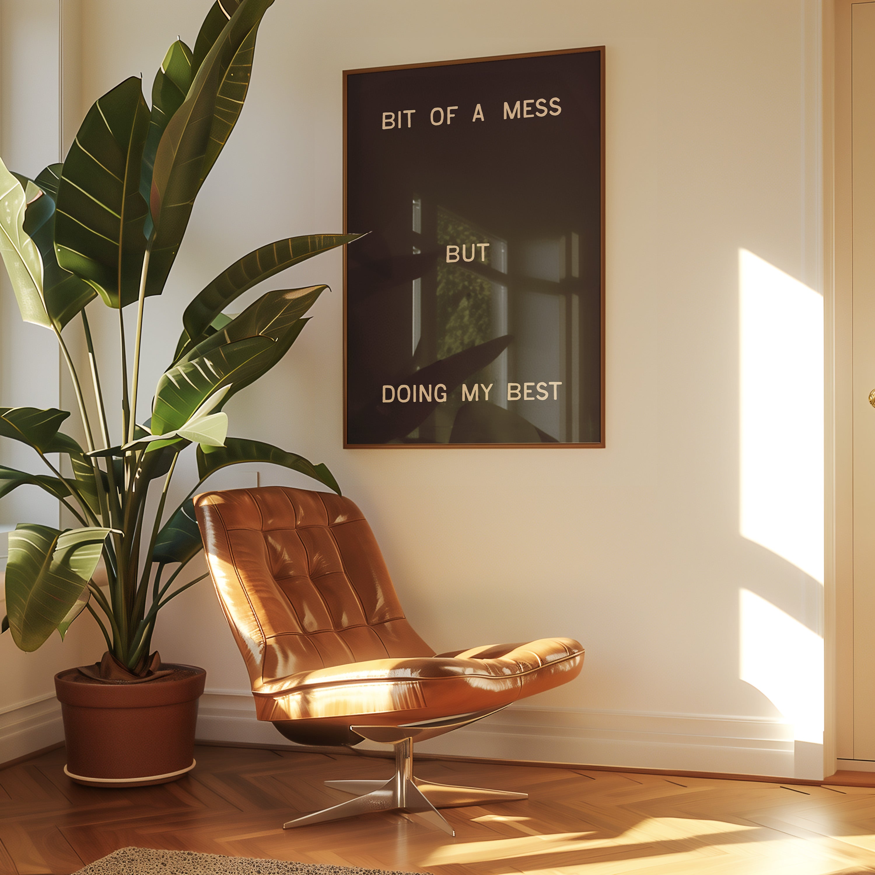 Bit Of A Mess, But Doing My Best | Wall Print