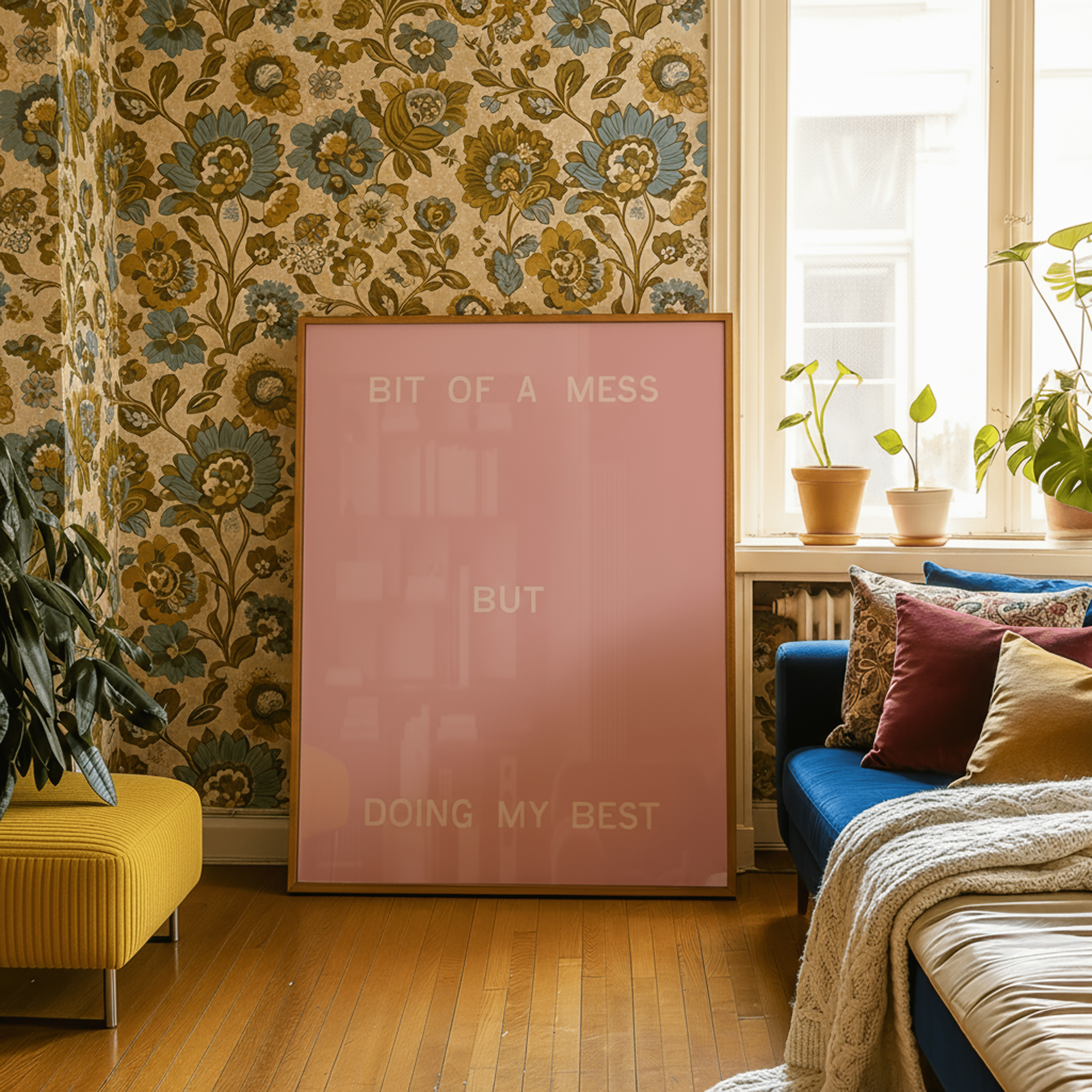 Bit Of A Mess, But Doing My Best | Wall Print