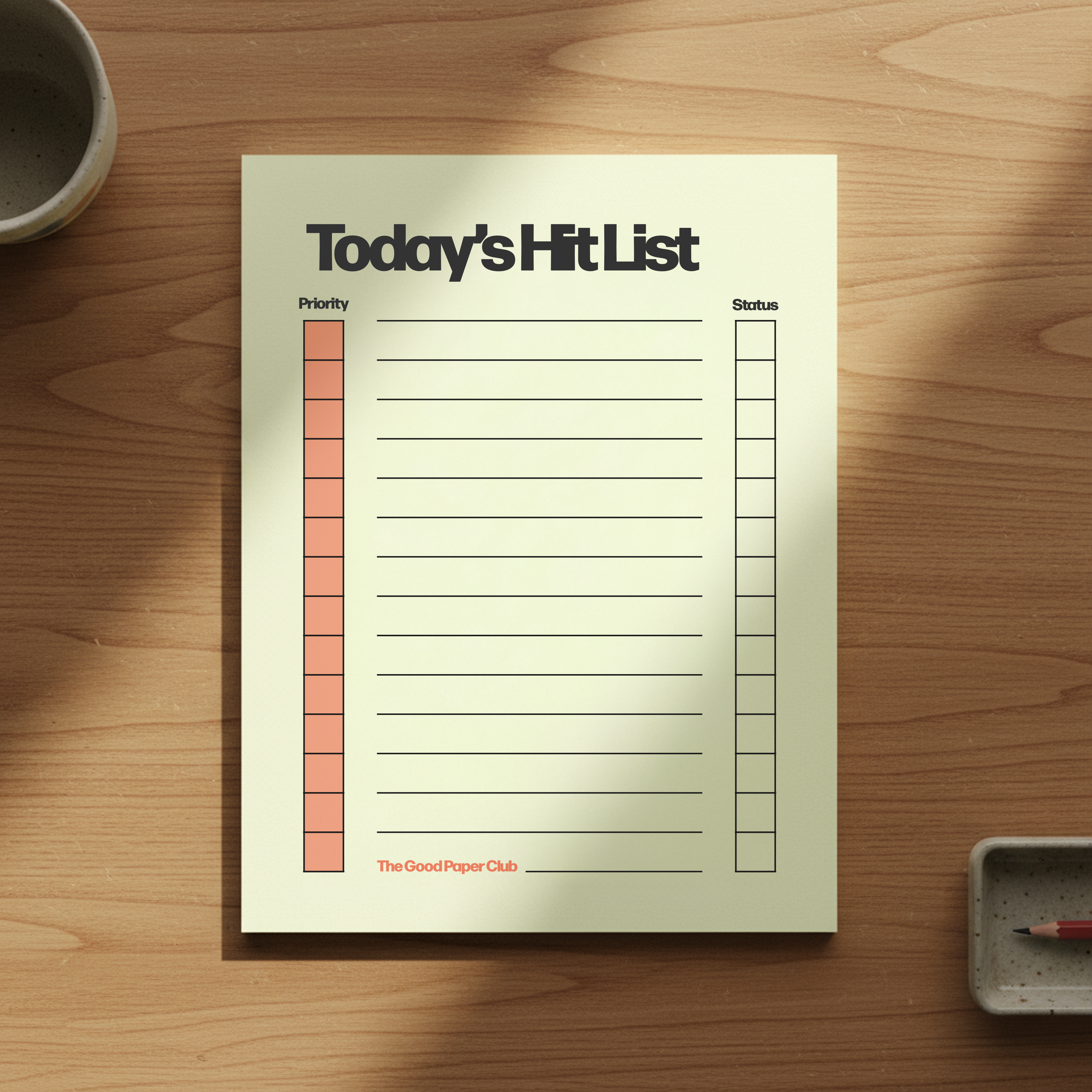 Today's Hit List | Notepad