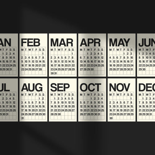 2026 Twelve-Month Wall Calendar